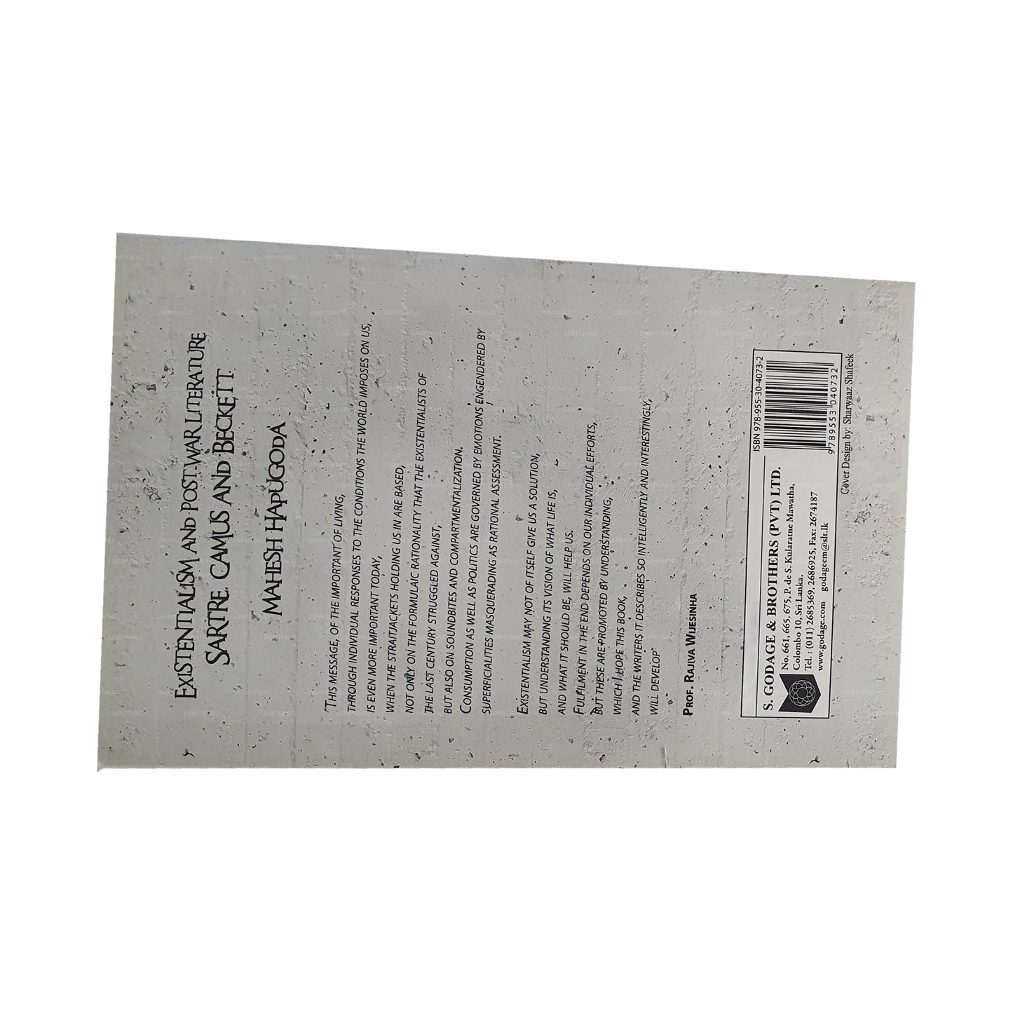 Existentialism and Post-War Literature Sartre Camus and Beckett