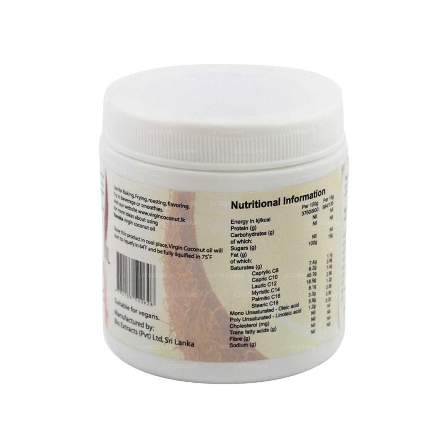 Baraka Virgin Coconut Oil (HDPE)
