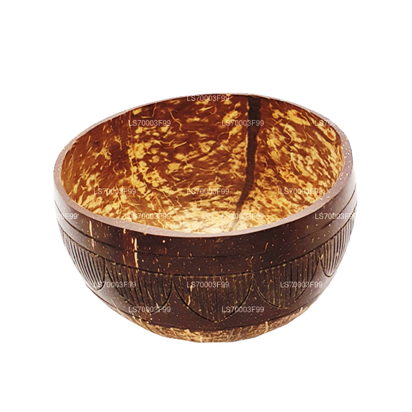 Bol à smoothie à la noix de coco avec cuillère et fourchette