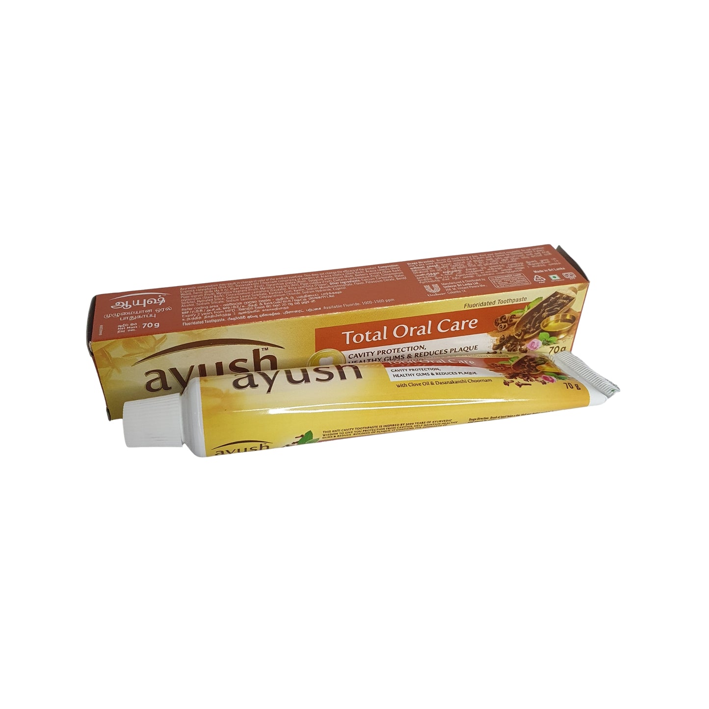 Ayush Anti Caries Huile de clou de girofle Dentifrice