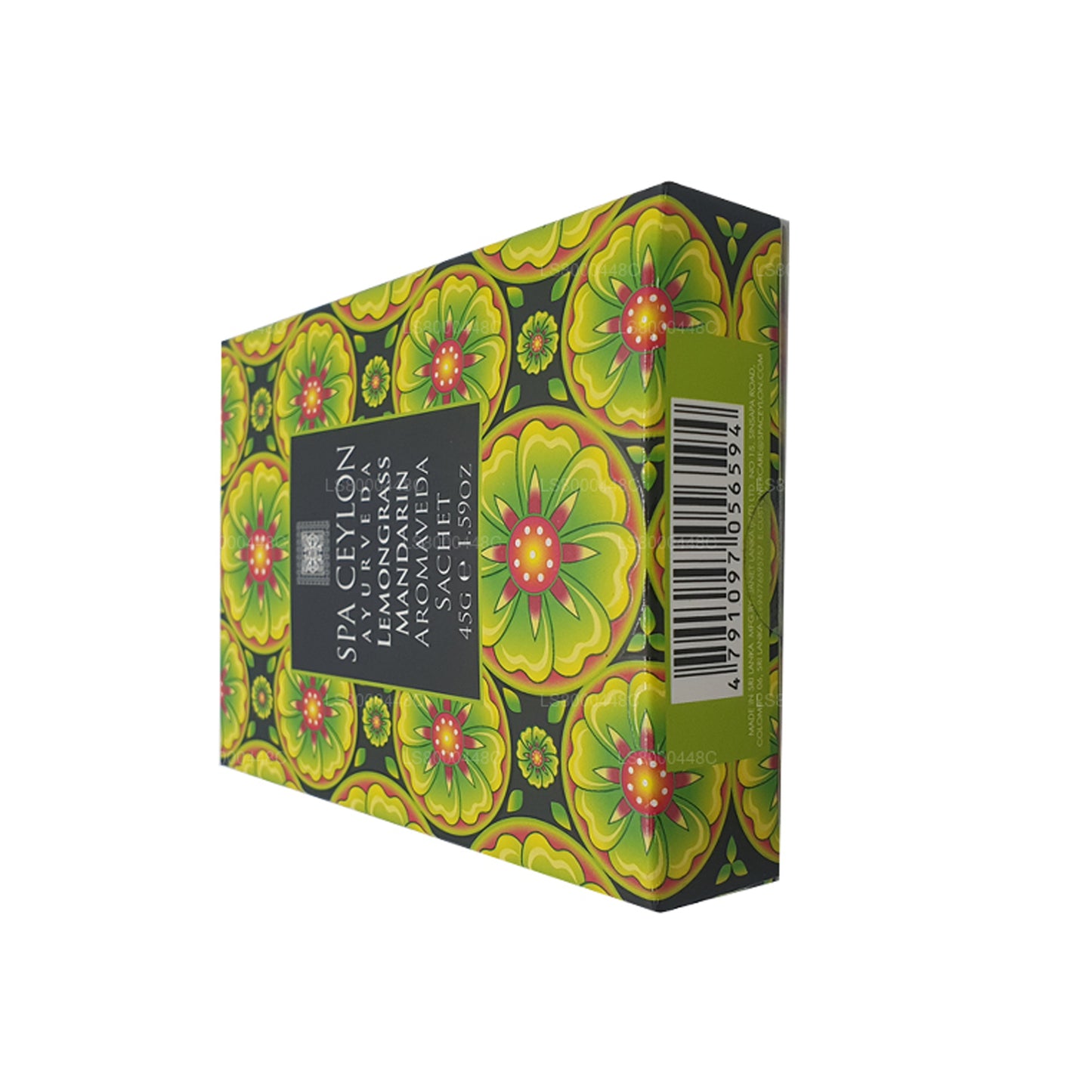 Sachet aromatique Spa Ceylan à la citronnelle et à la mandarine Aromaveda (45 g)