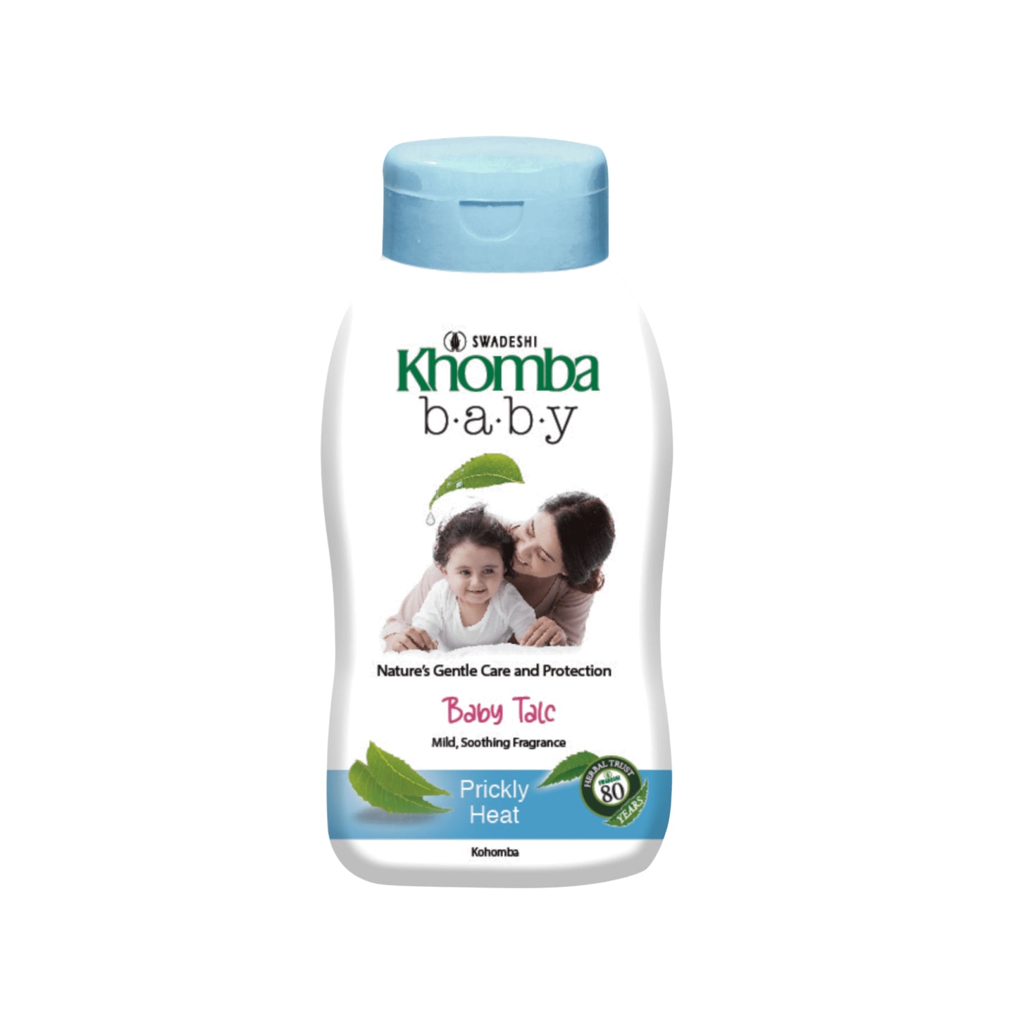 Swadeshi Khomba Talc pour bébé Chaleur piquante (100g)