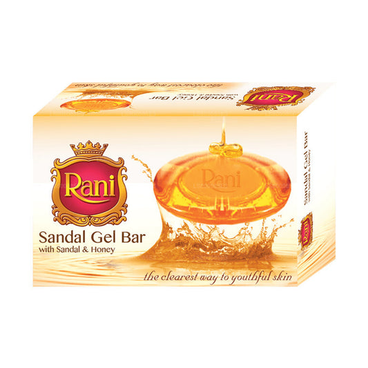 Barre en gel Swadeshi Rani Sandal avec savon au santal et au miel (70 g)