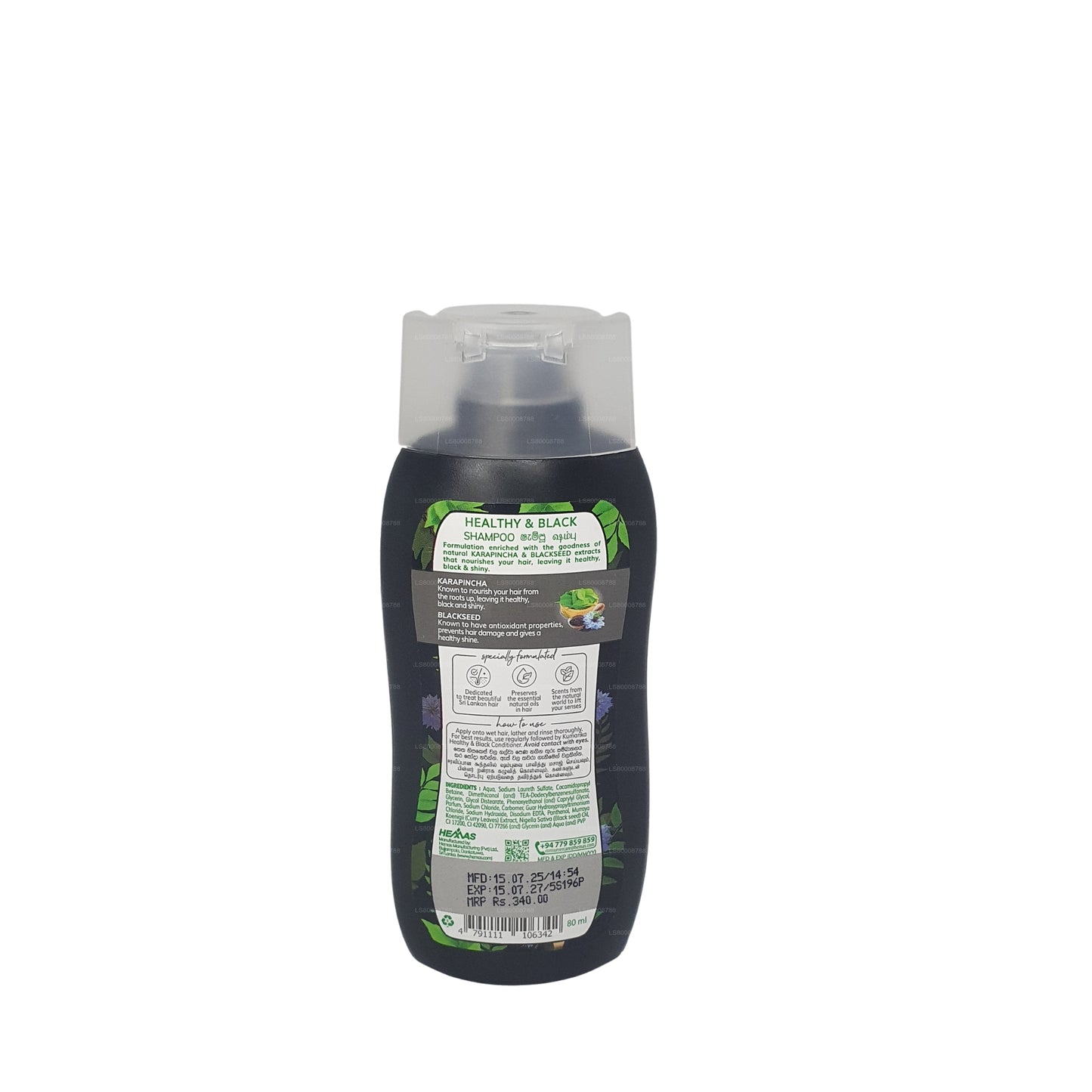 Shampooing sain et noir Kumarika