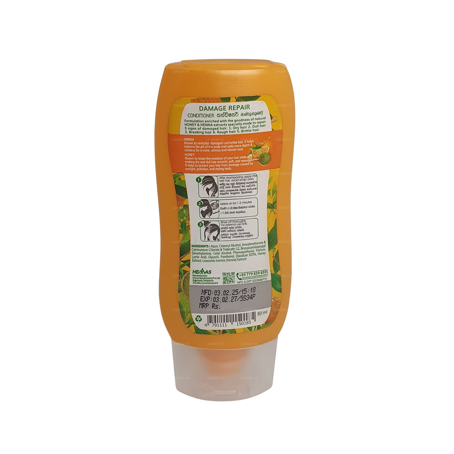 Après-shampoing réparateur Kumarika Damage (80 ml)