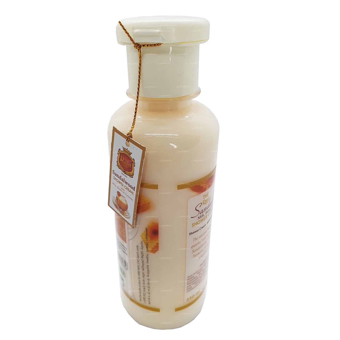 Crème de douche Swadeshi Rani au bois de santal avec lait, miel et curcuma (250 ml)