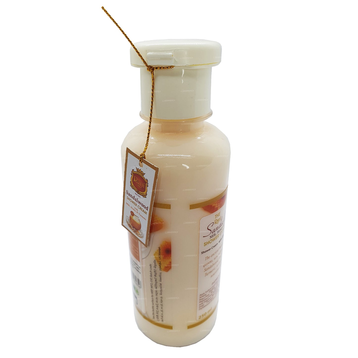 Crème de douche Swadeshi Rani au bois de santal avec lait, miel et curcuma (250 ml)