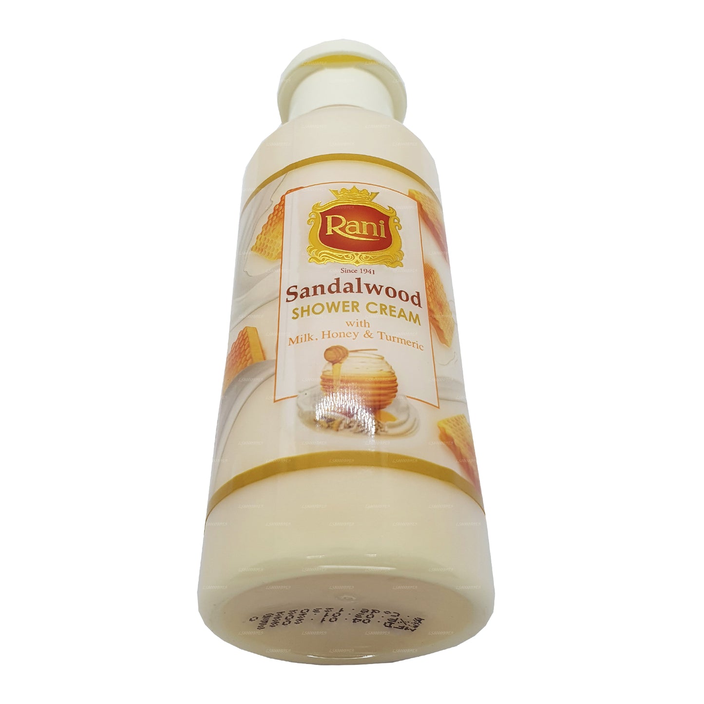 Crème de douche Swadeshi Rani au bois de santal avec lait, miel et curcuma (250 ml)