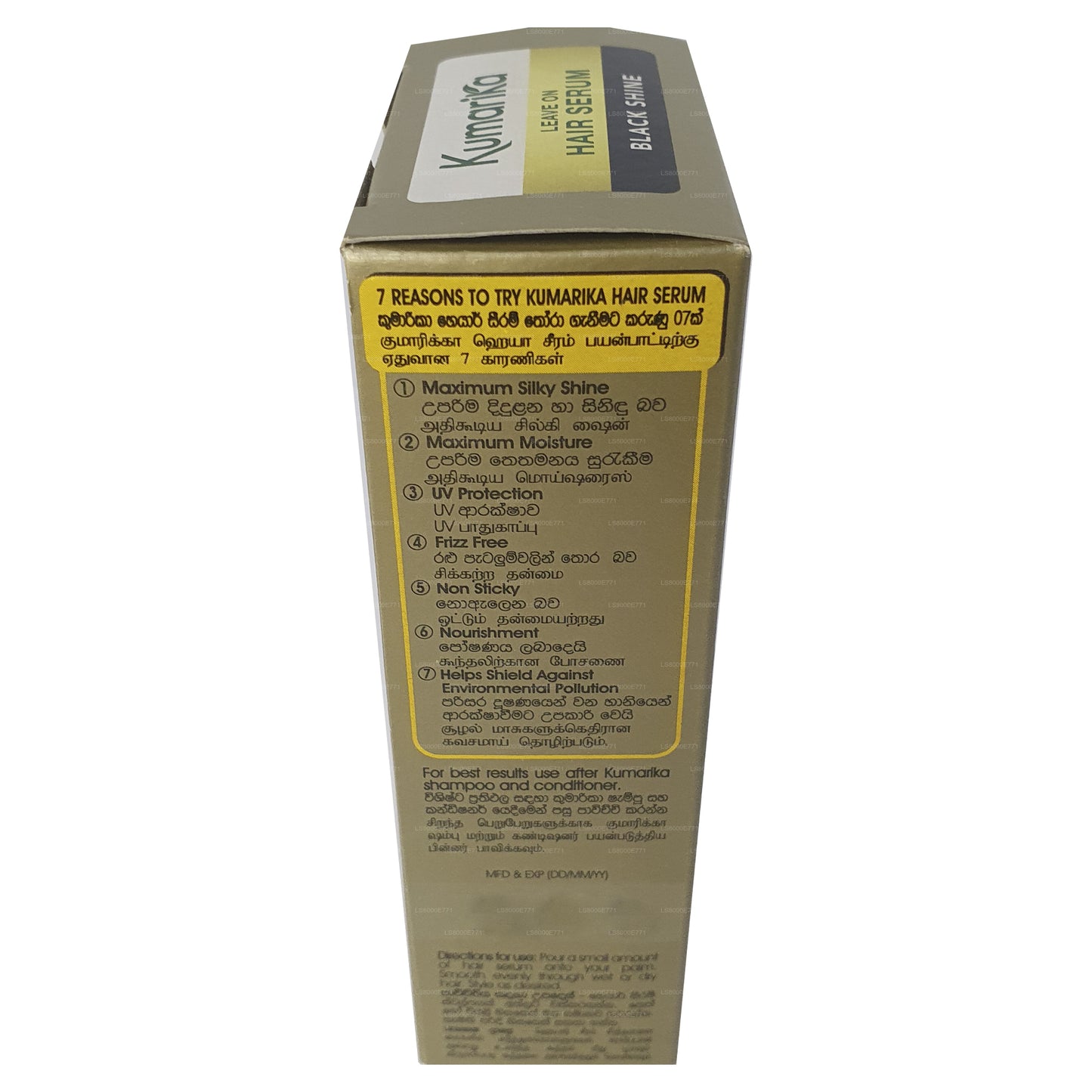 Sérum capillaire Kumarika Black Shine (50 ml)