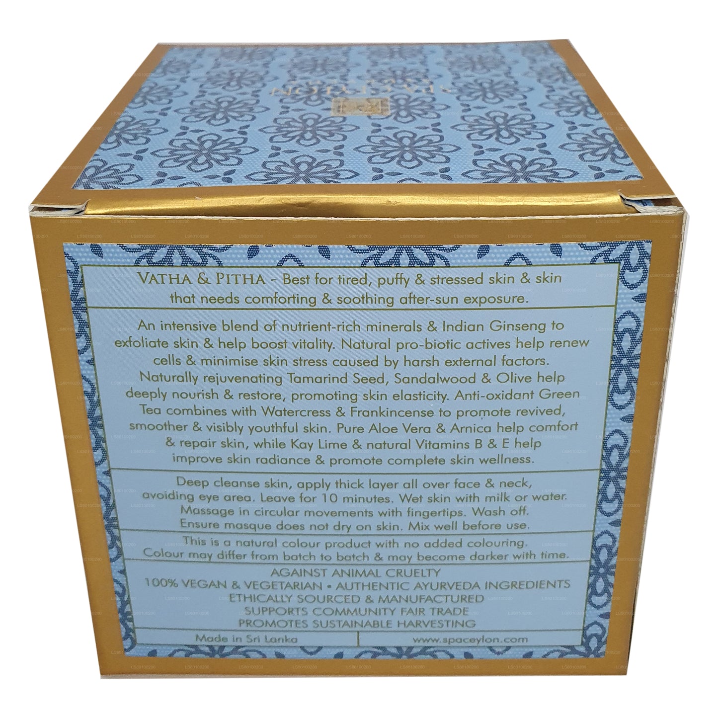 Masque polissant Spa Ceylon Skin De-Stress Ashwagandha Reviva (200 g)