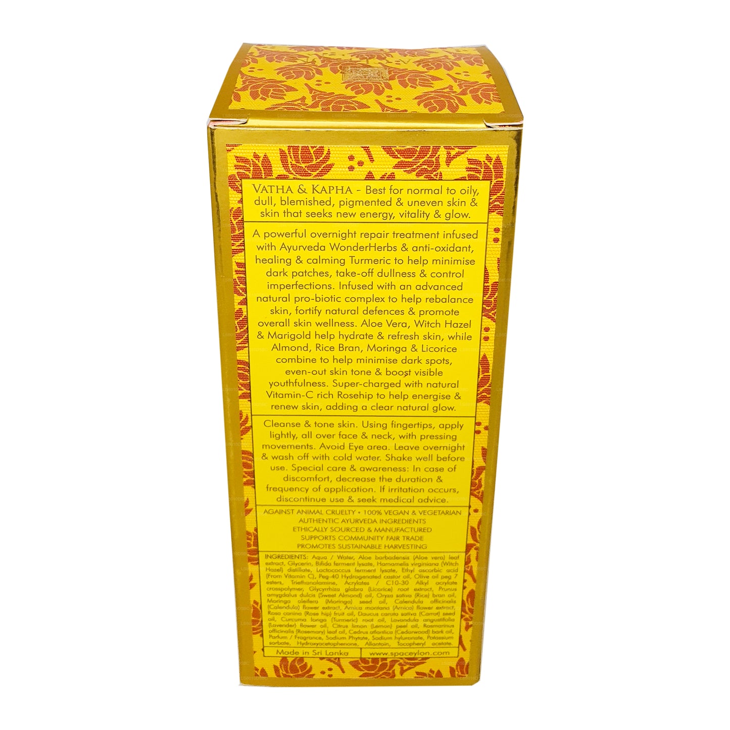 Sérum de traitement régénérant Spa Ceylon True Curcuma à la vitamine C Glow (30 ml)