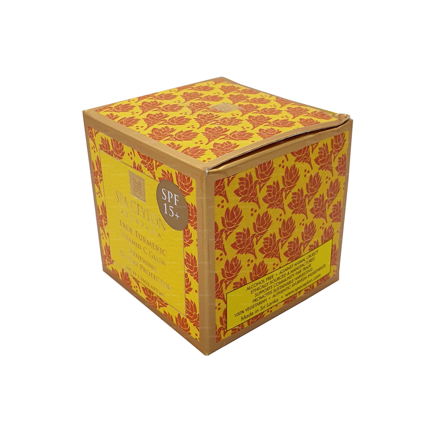 Spa Ceylon True Curcuma Crème protectrice régénérante à la vitamine C qui dure toute la journée (100 g)