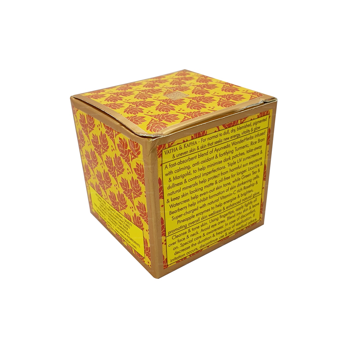 Spa Ceylon True Curcuma Crème protectrice régénérante à la vitamine C qui dure toute la journée (100 g)