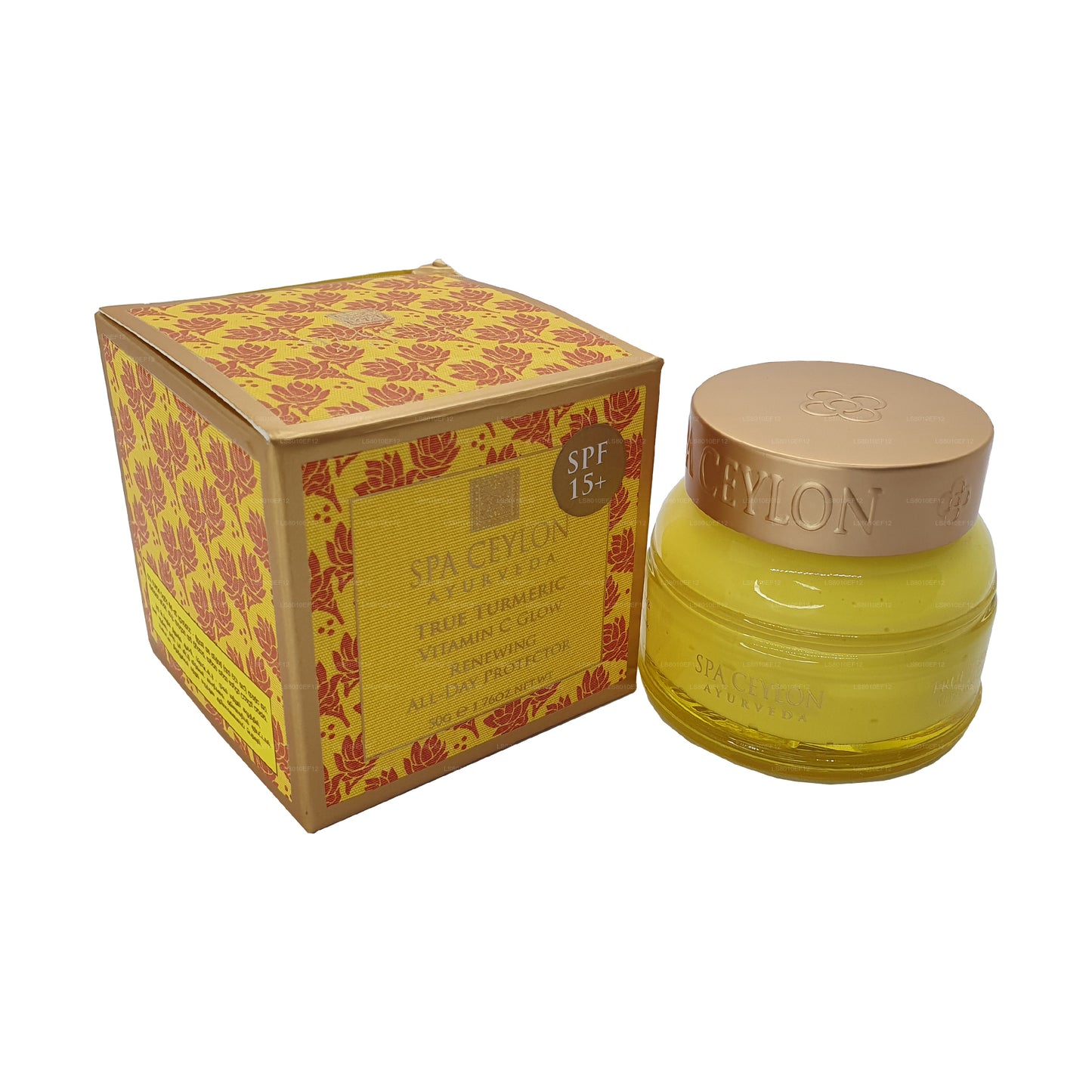 Spa Ceylon True Curcuma Crème protectrice régénérante à la vitamine C qui dure toute la journée (100 g)