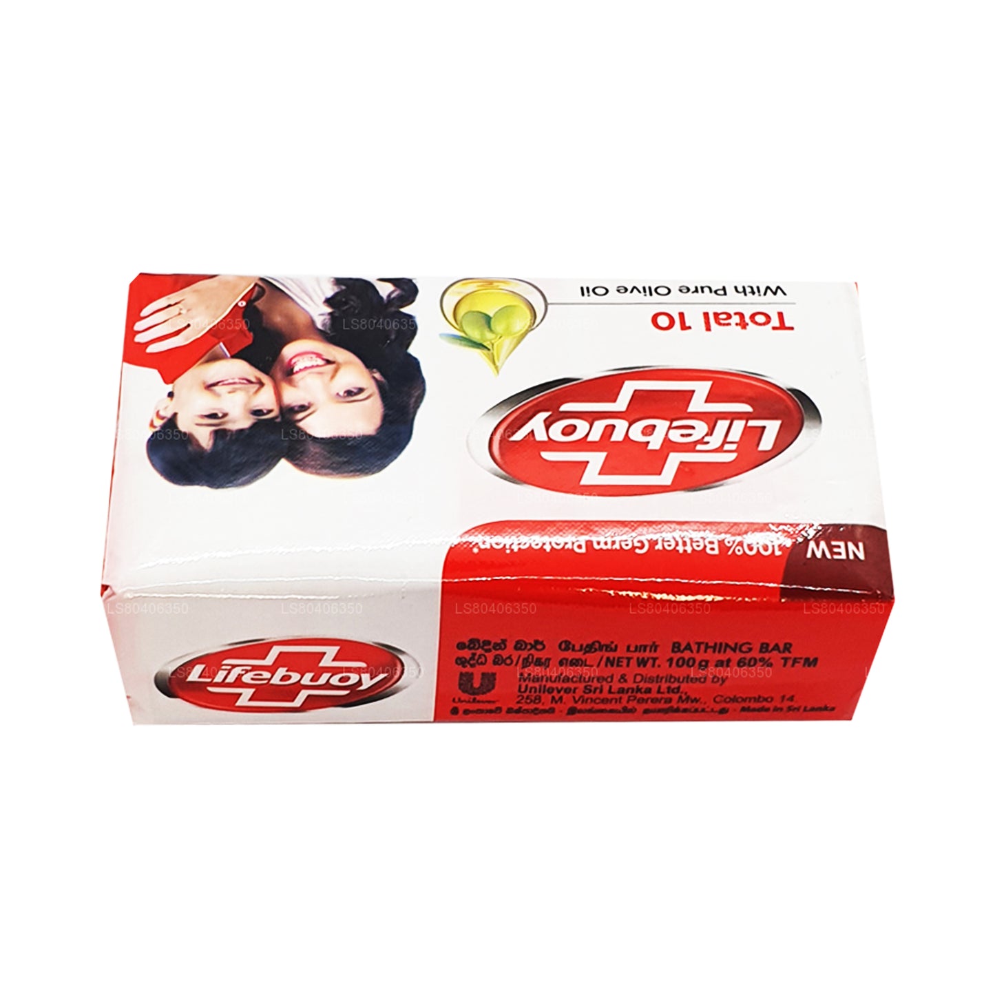 Savon pour le corps Lifebuoy Total 10 à l'huile d'olive pure (100 g)