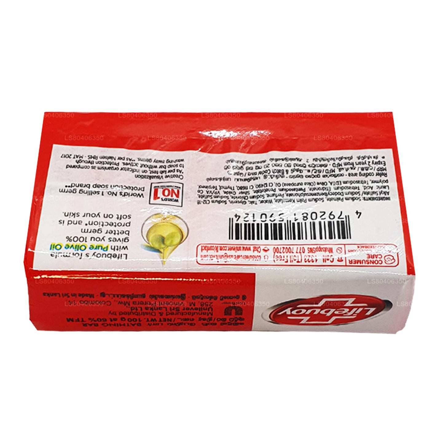 Savon pour le corps Lifebuoy Total 10 à l'huile d'olive pure (100 g)