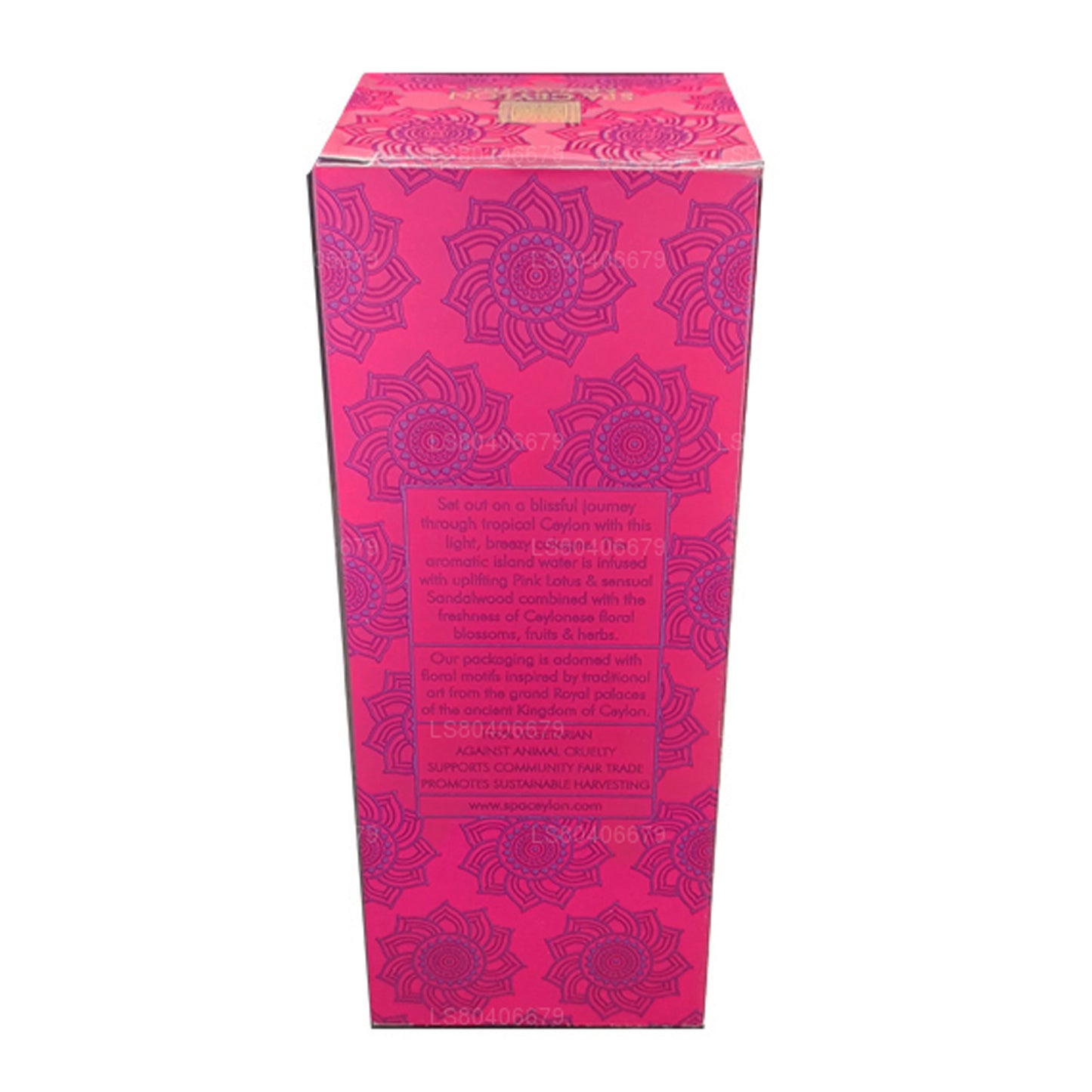 Eau de Ceylan Spa Ceylon Lotus Rose et Bois de Santal (100 ml)