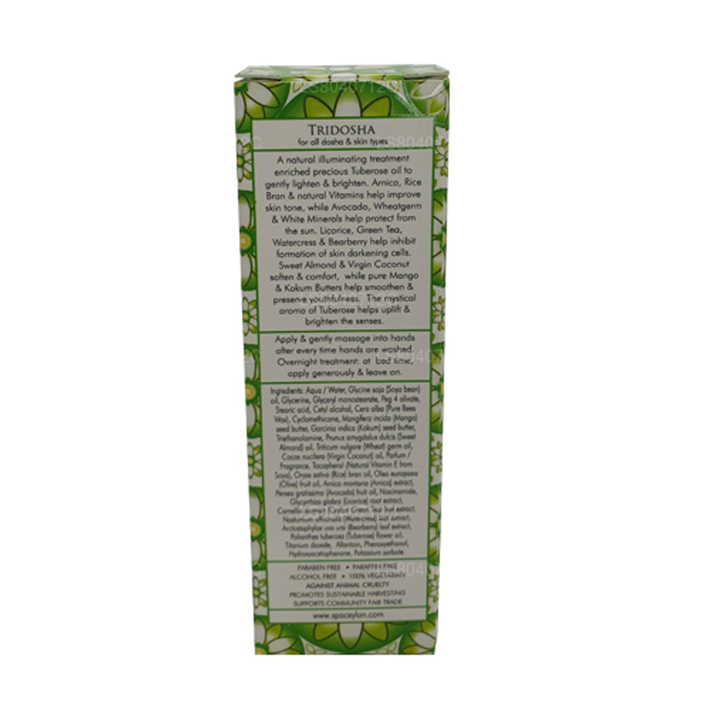 Crème éclaircissante pour les mains Spa Ceylon White Tuberose (30 g)