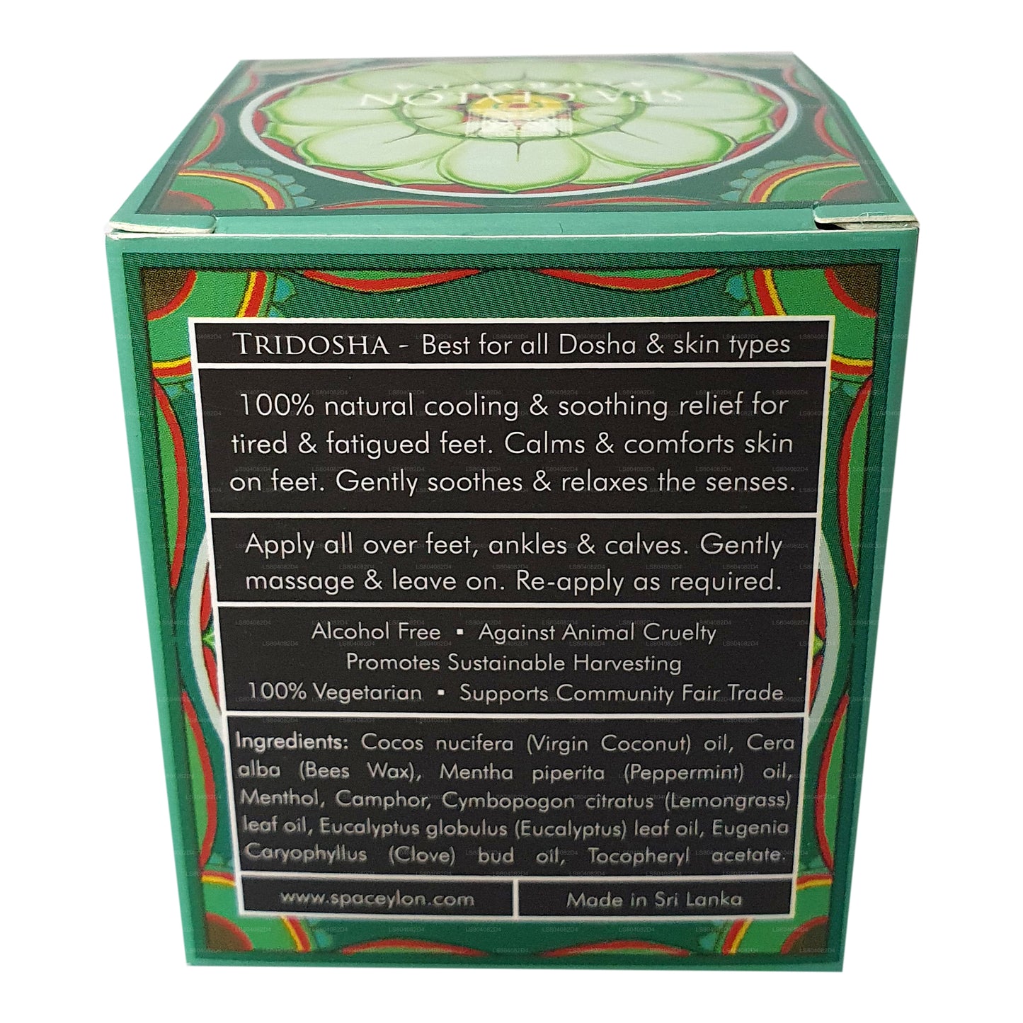 Baume apaisant pour les pieds Spa Ceylon Relax (25 g)