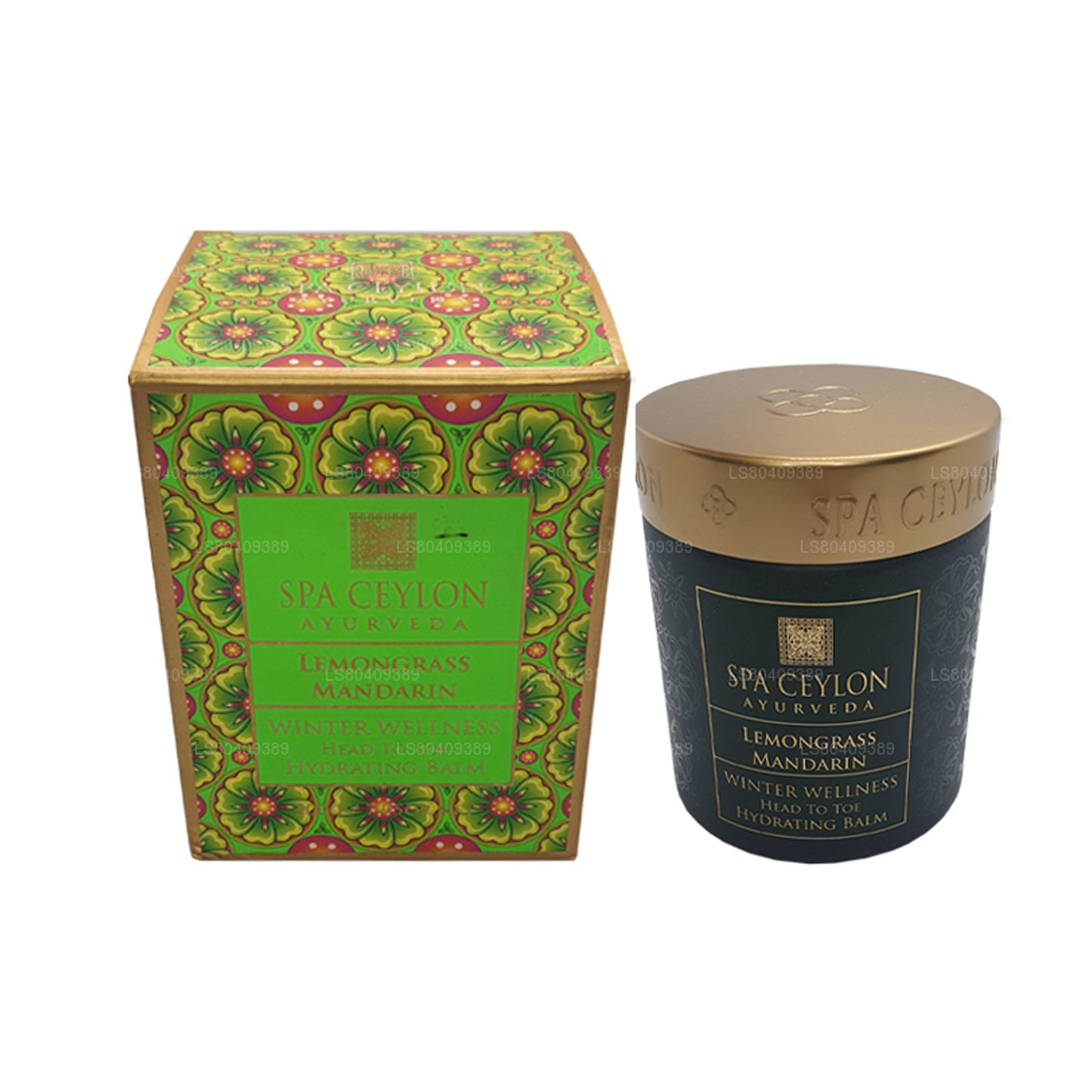 Spa Ceylan Lemongrass Mandarin Winter Wellness Baume hydratant de la tête aux pieds (200 g)