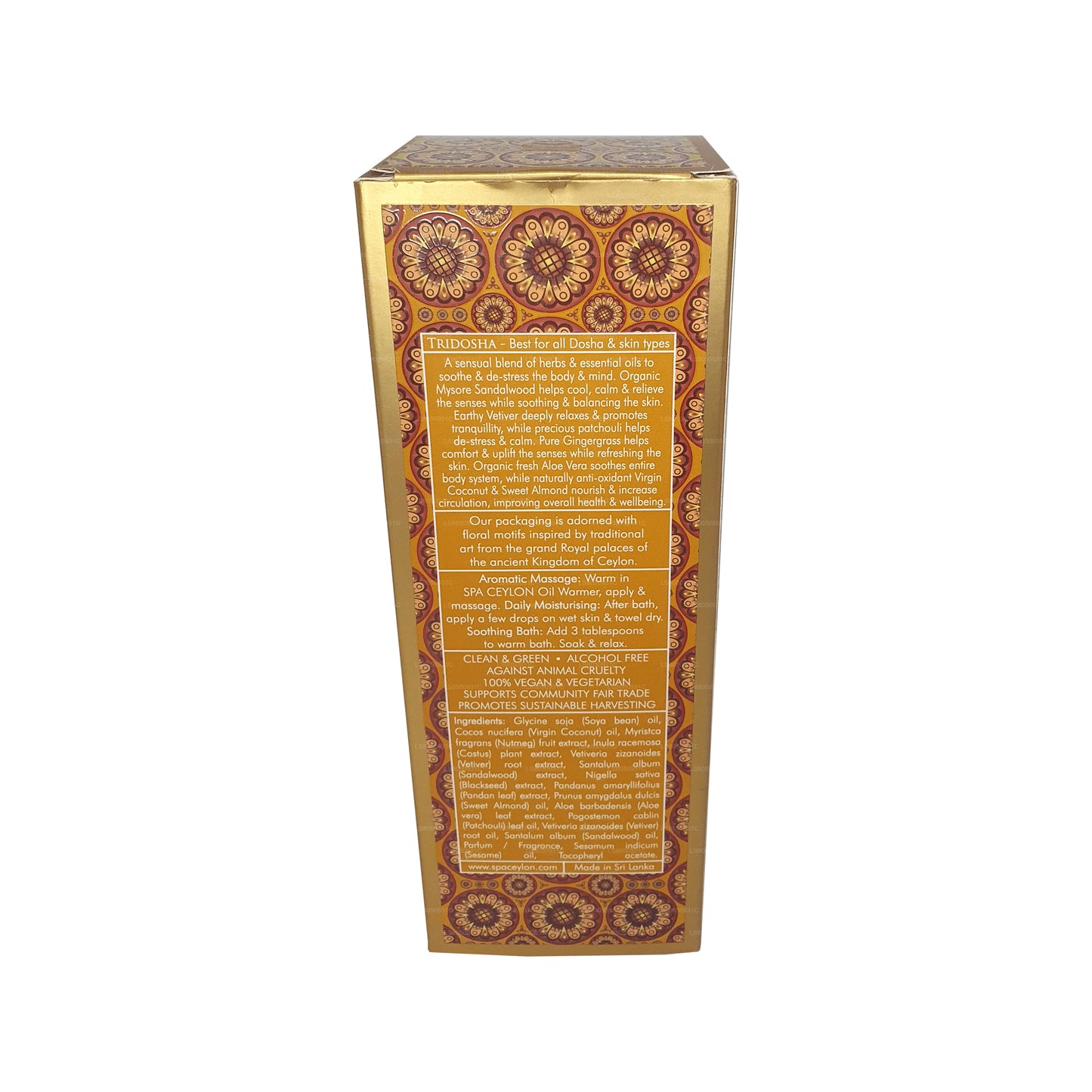 Huile de bain et de massage Spa Ceylon Sensual au bois de santal (150 ml)