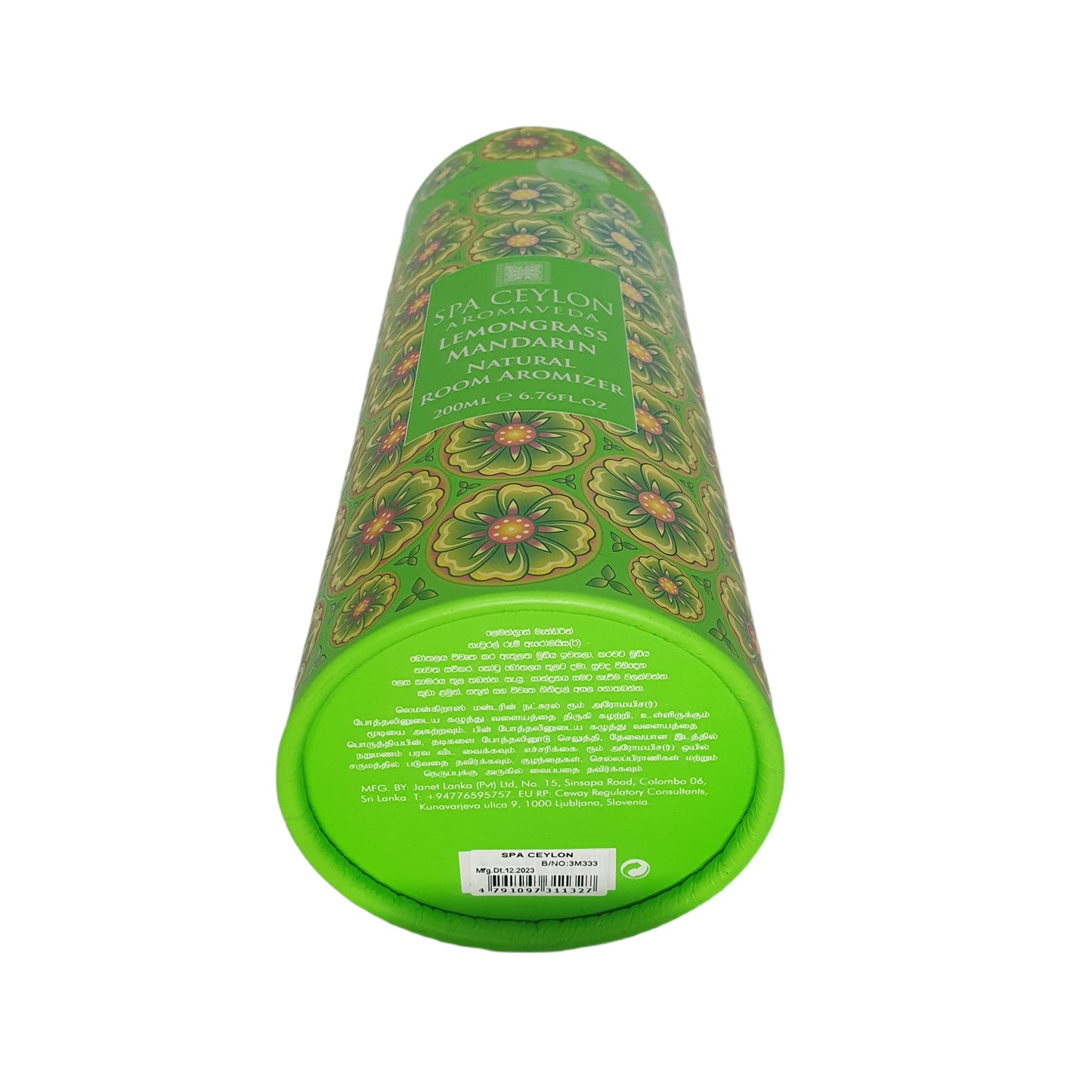 Aromatiseur d'ambiance naturel à la citronnelle et à la mandarine Spa Ceylan (190 ml)