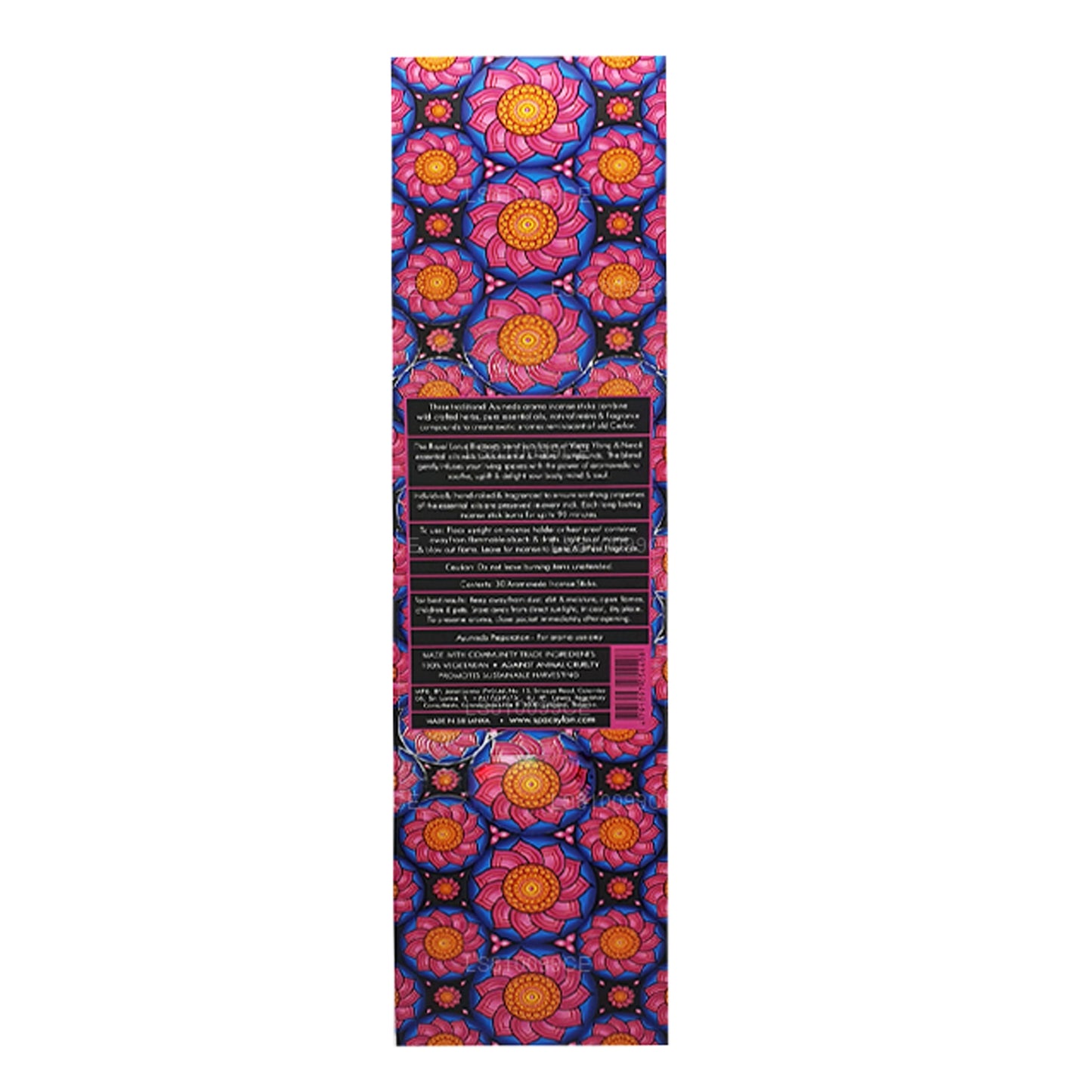 Spa Ceylon Royal Lotus Blossom Aromaveda (30) bâtonnets d'encens