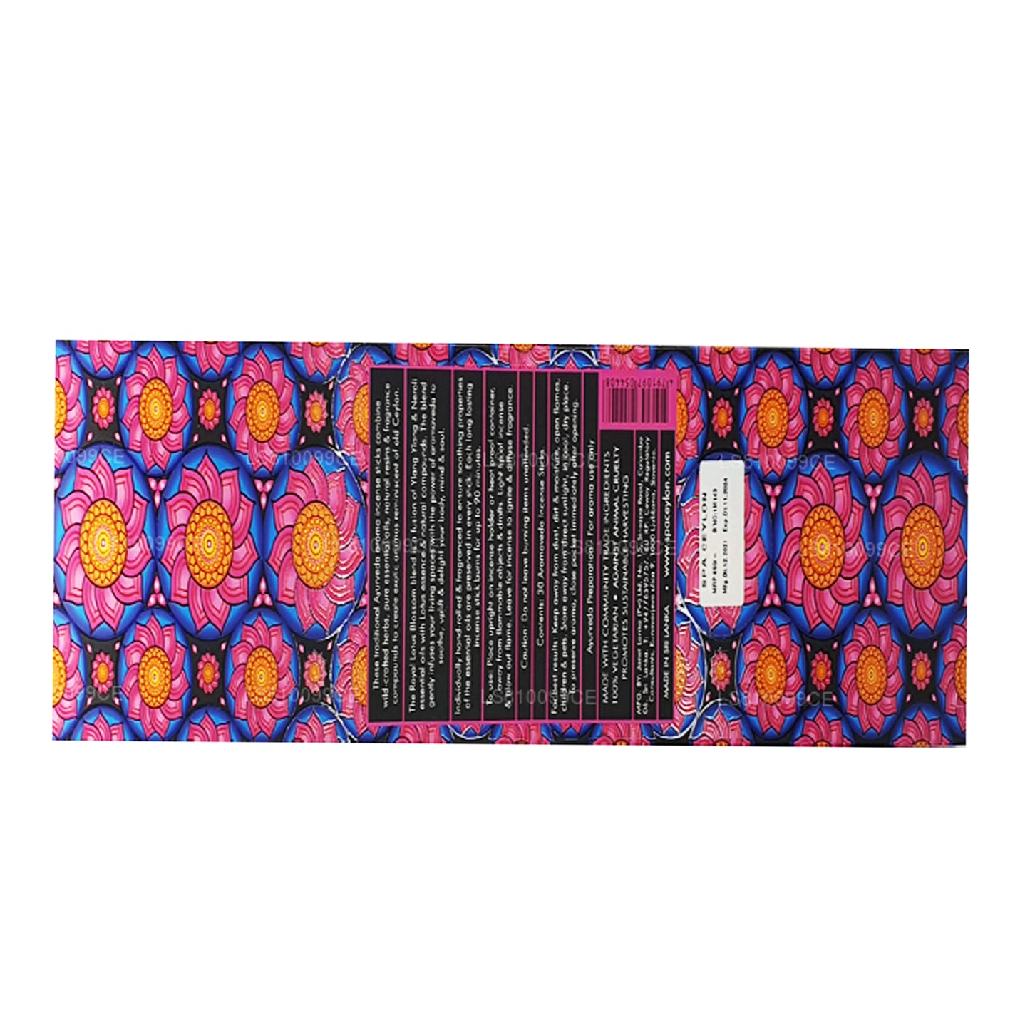 Spa Ceylon Royal Lotus Blossom Aromaveda (30) bâtonnets d'encens