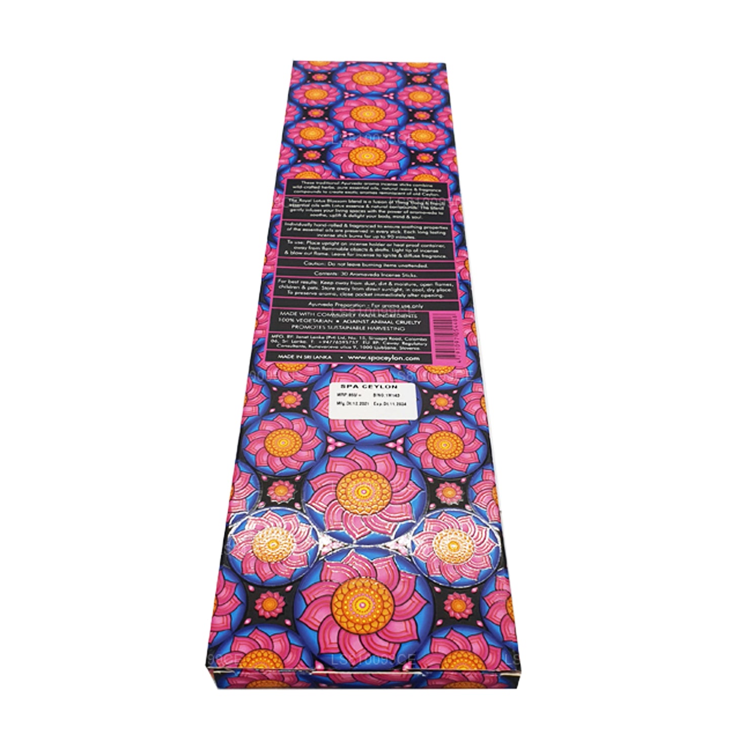 Spa Ceylon Royal Lotus Blossom Aromaveda (30) bâtonnets d'encens