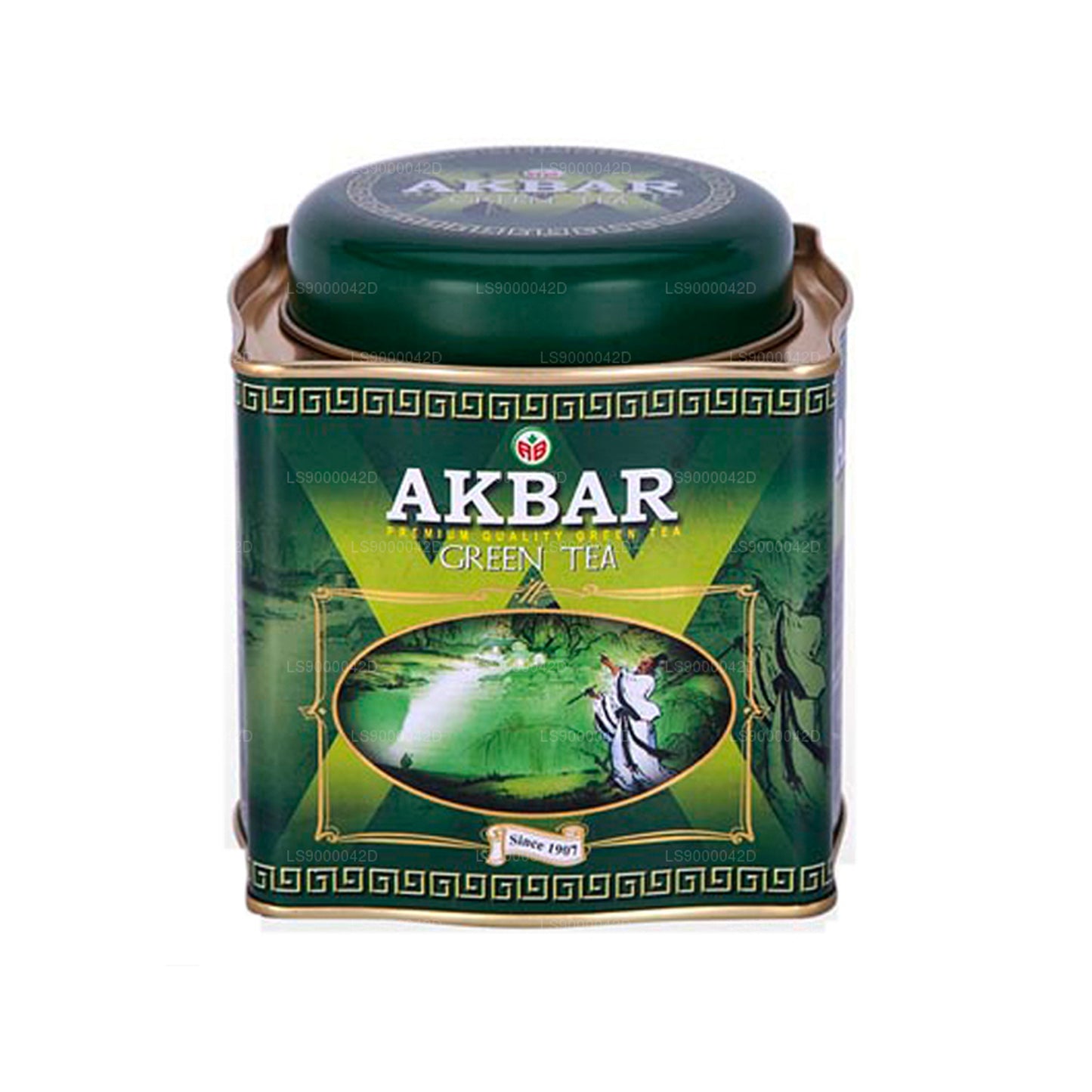 Boîte de thé vert Akbar Classic (250 g)