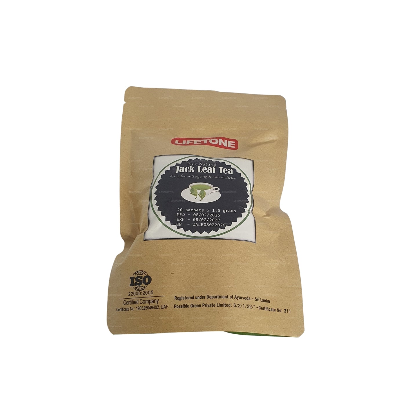 Thé aux feuilles de jacquier Lifetone (40 g)