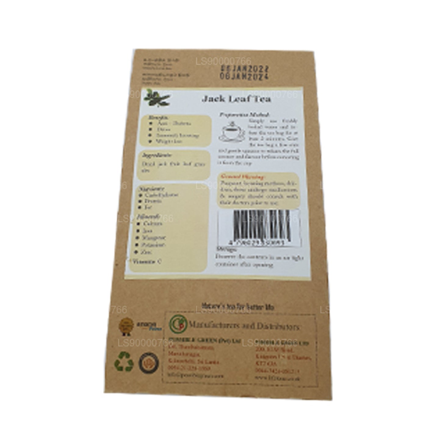 Thé aux feuilles de jacquier Lifetone (40 g)