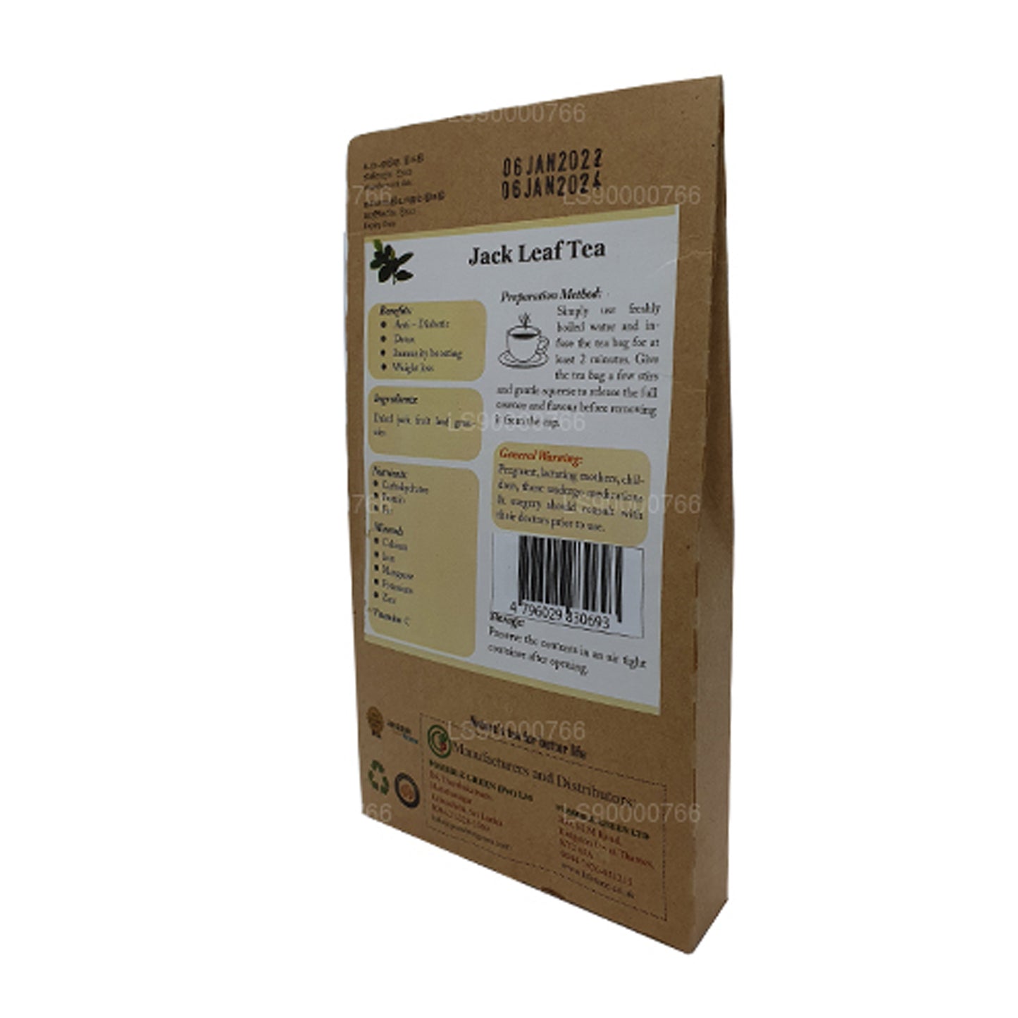 Thé aux feuilles de jacquier Lifetone (40 g)