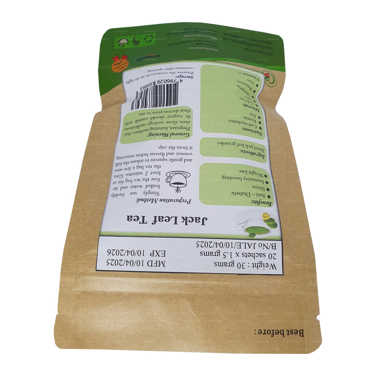 Thé aux feuilles de jacquier Lifetone (40 g)