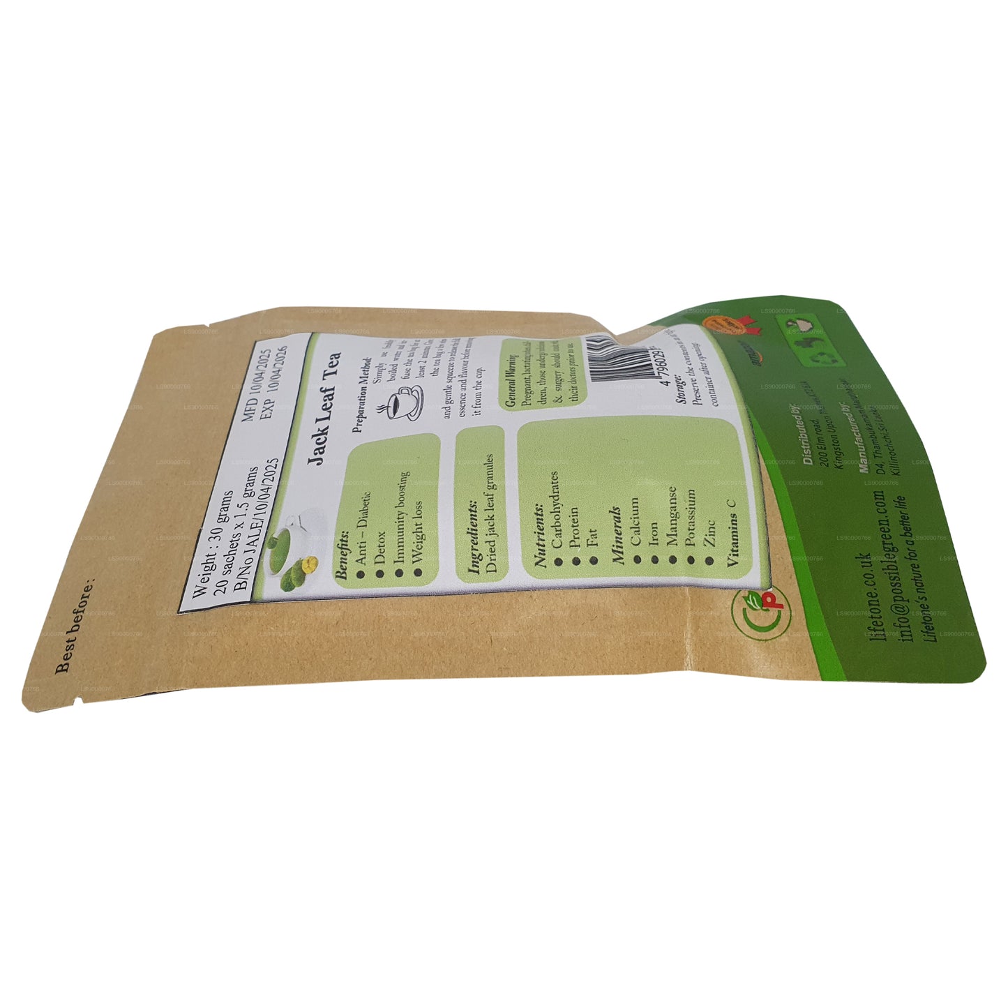 Thé aux feuilles de jacquier Lifetone (40 g)