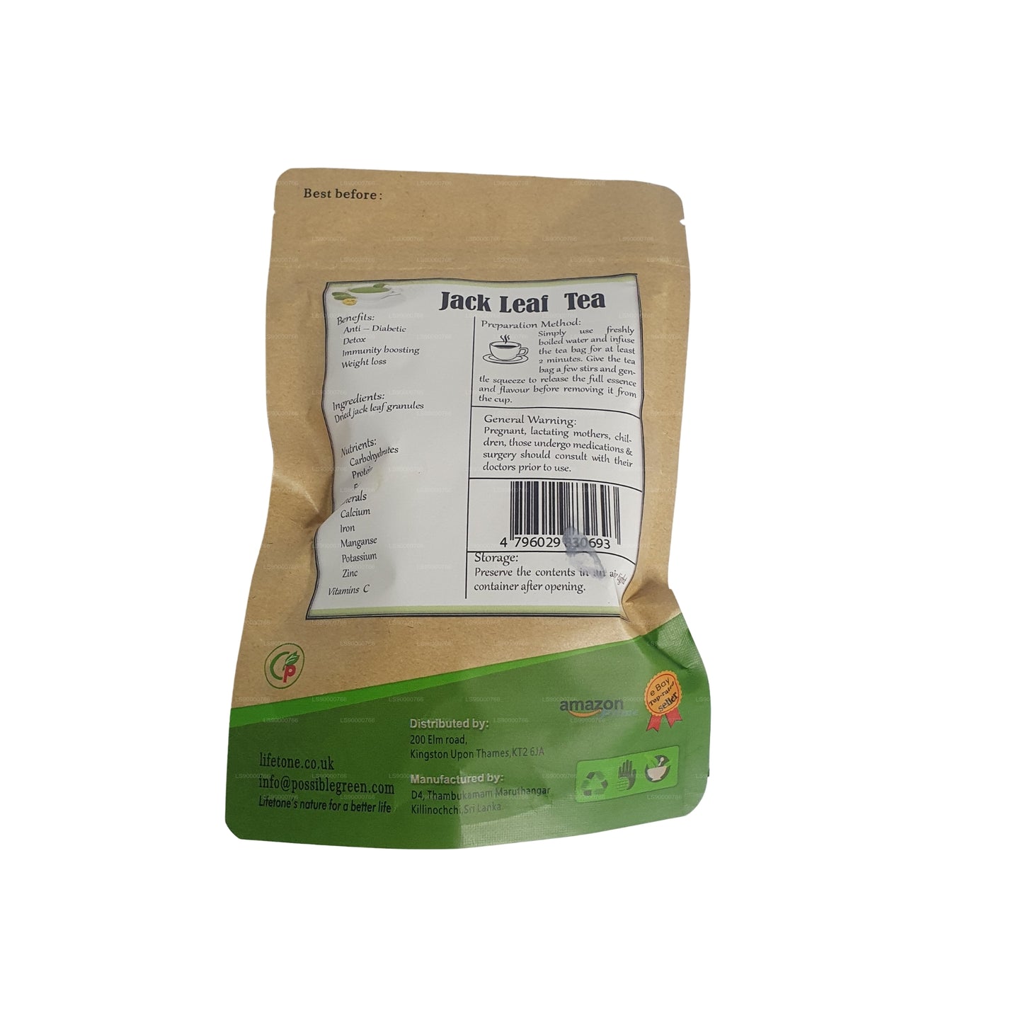 Thé aux feuilles de jacquier Lifetone (40 g)