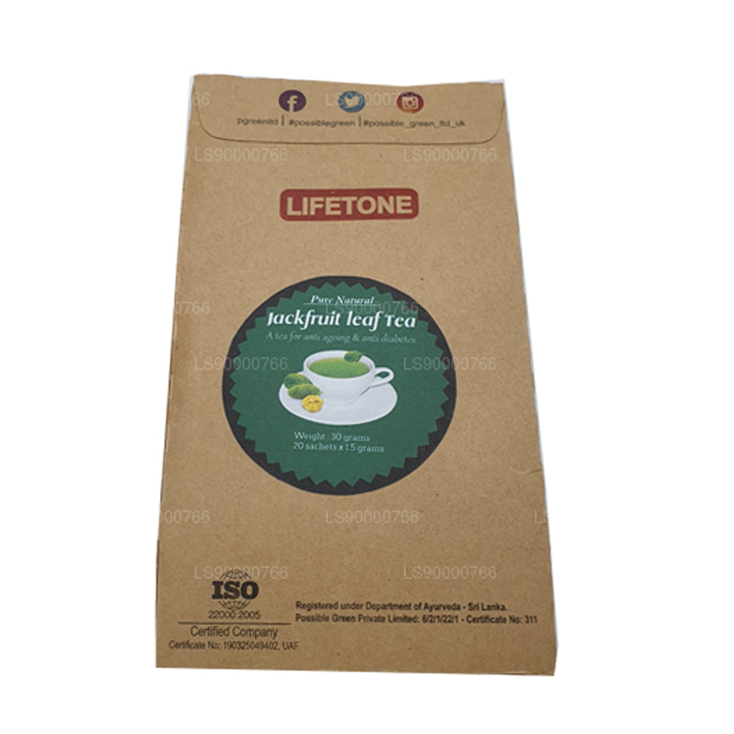 Thé aux feuilles de jacquier Lifetone (40 g)