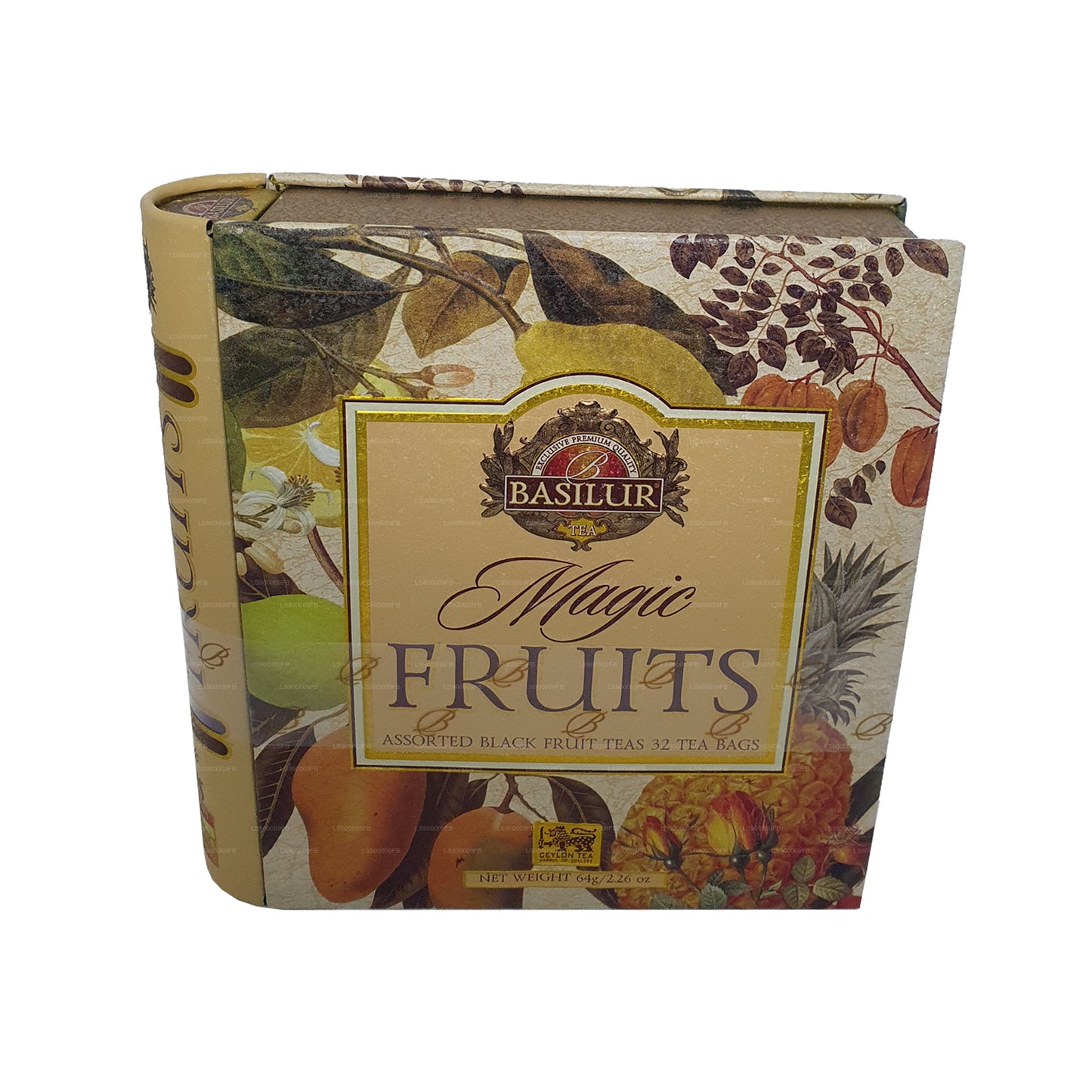 Livre de thé Basilur « Magic Fruits Assorted » (64g) Caddy