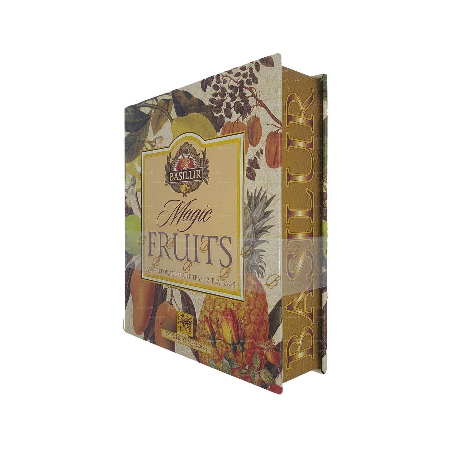 Livre de thé Basilur « Magic Fruits Assorted » (64g) Caddy