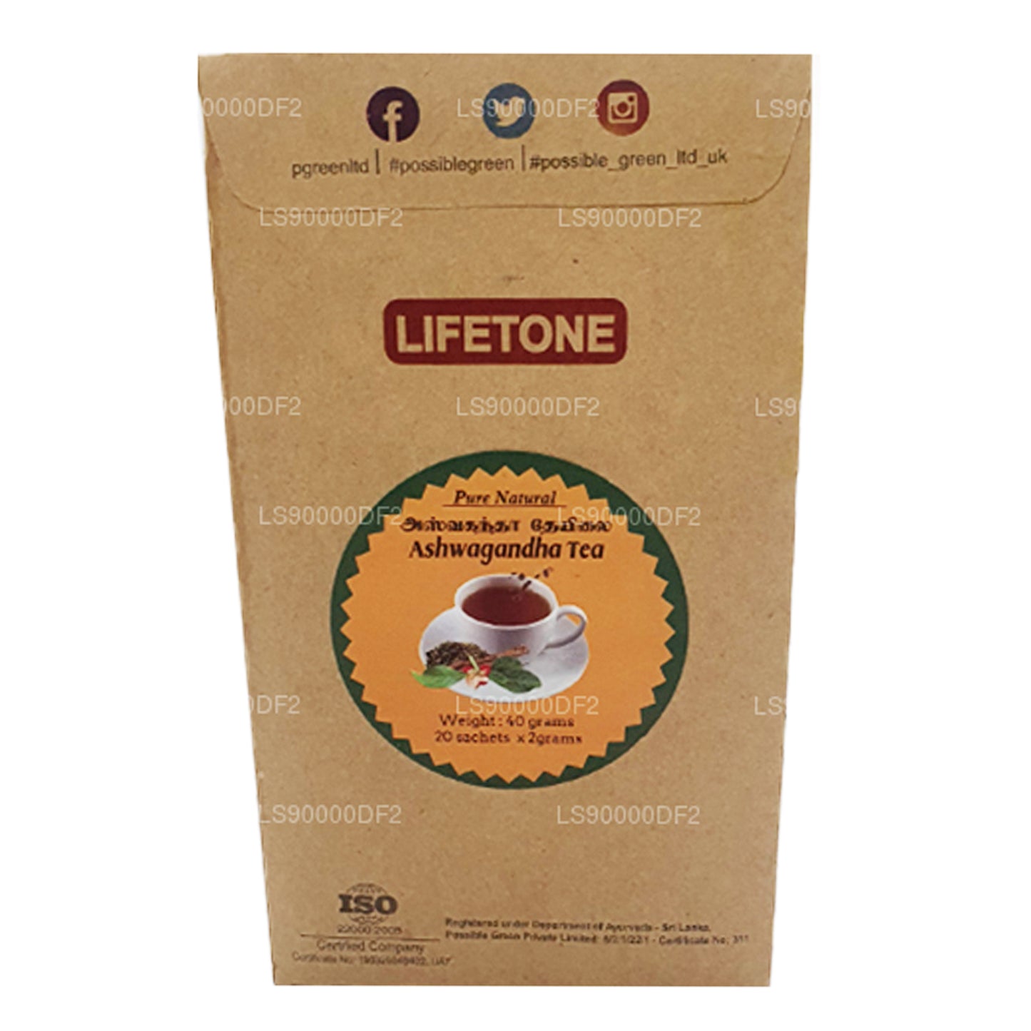 Thé Ashwagandha Lifetone (40g)