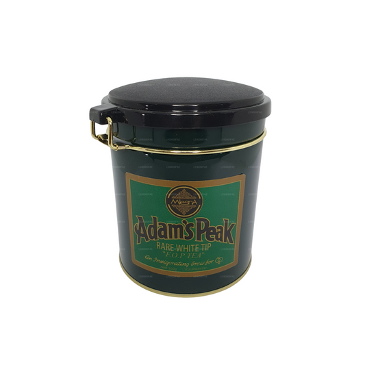 Thé Mlesna Adam's Peak Rare White Tip F.O.P. en boîte métallique (100 g)