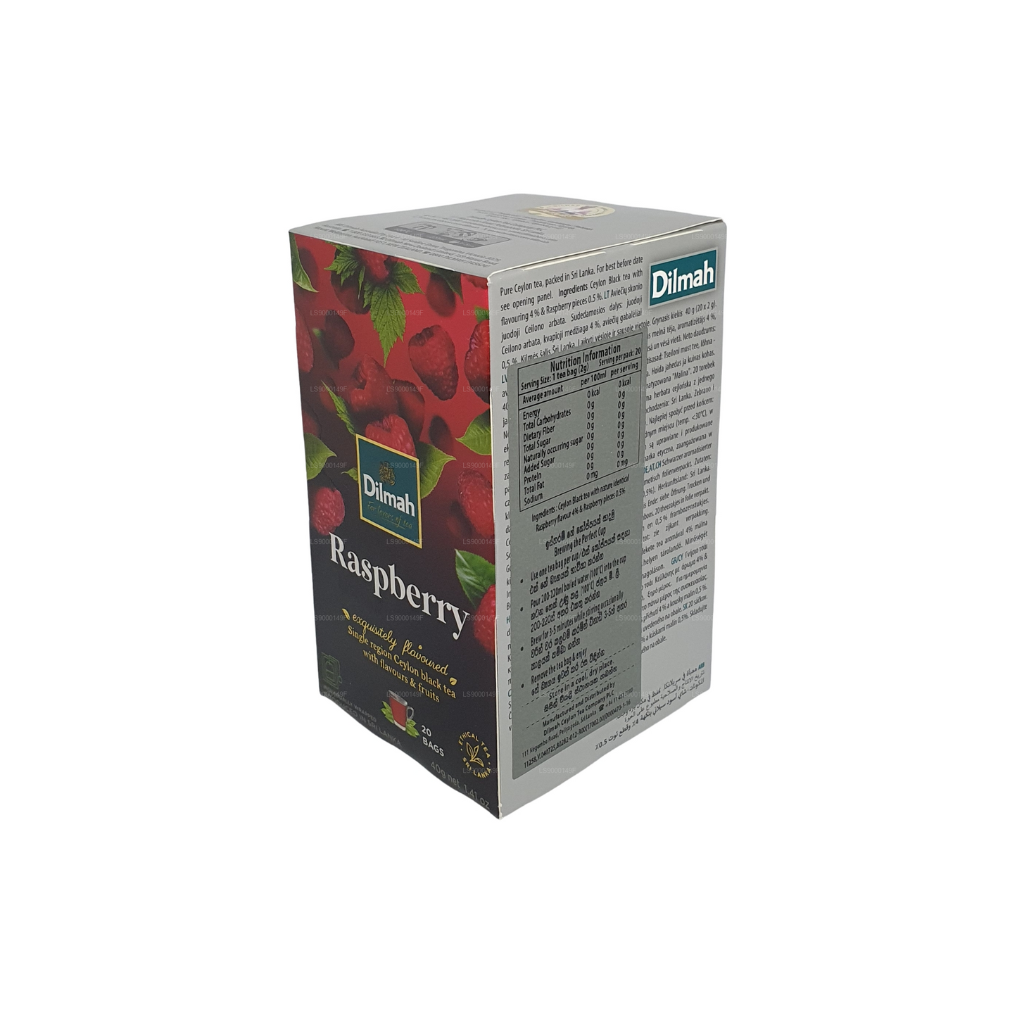 Dilmah Framboise (30 g) 20 sachets de thé