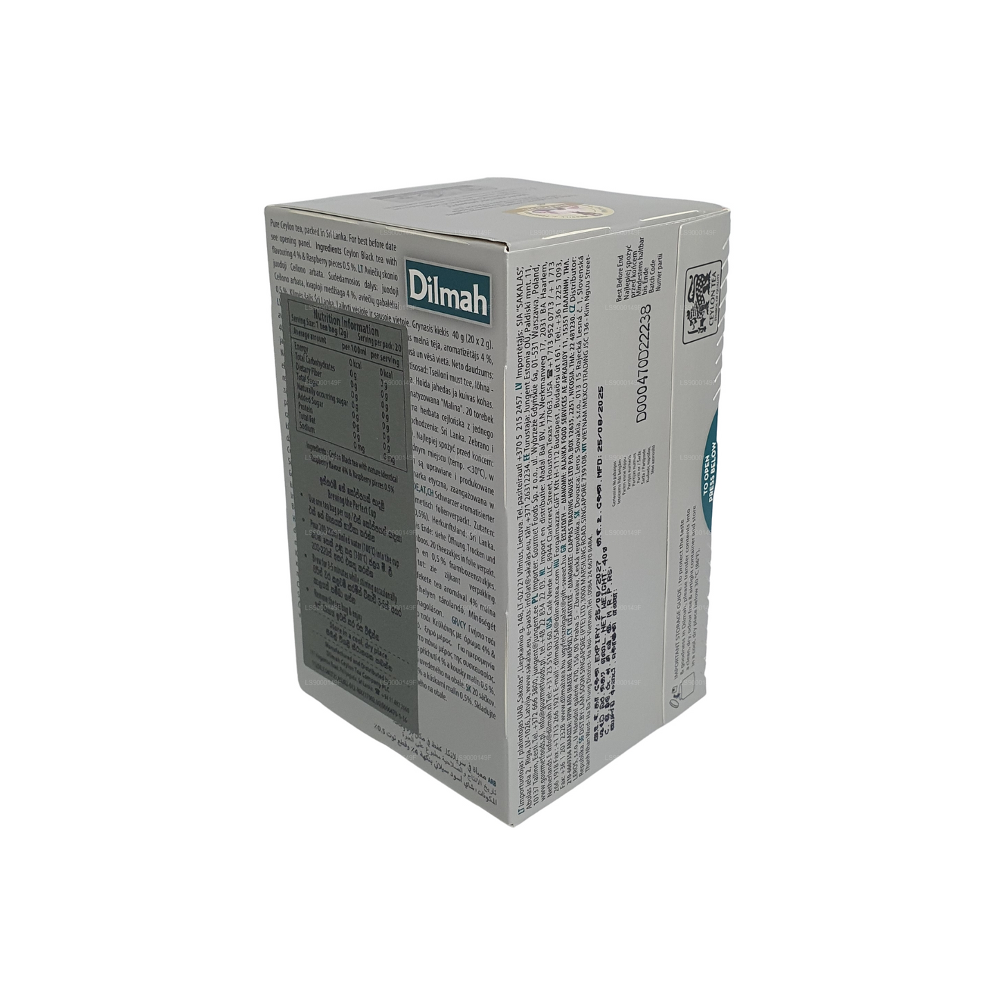 Dilmah Framboise (30 g) 20 sachets de thé