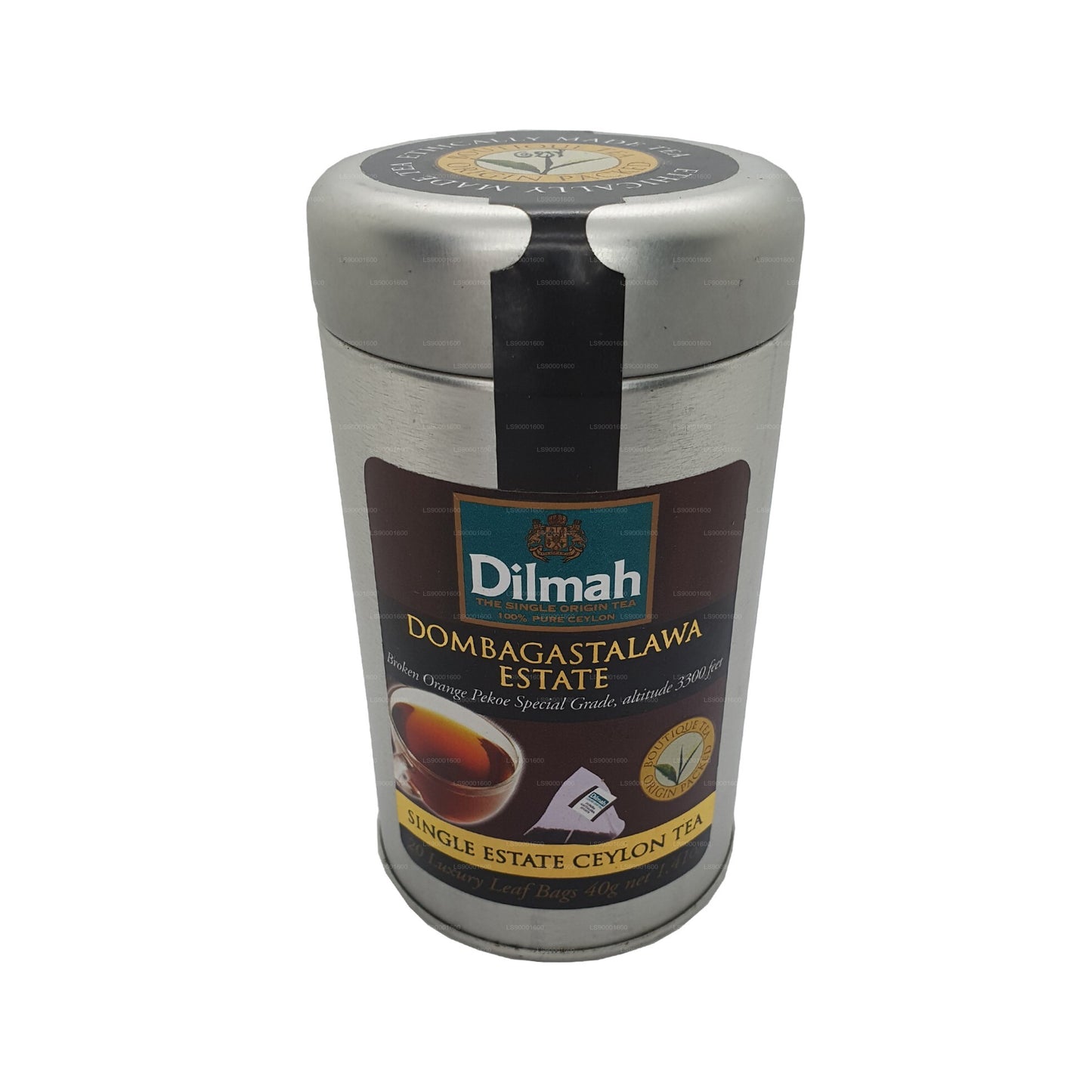 Boîte à thé Dilmah Dombagastalawa Single Estate (40 g)