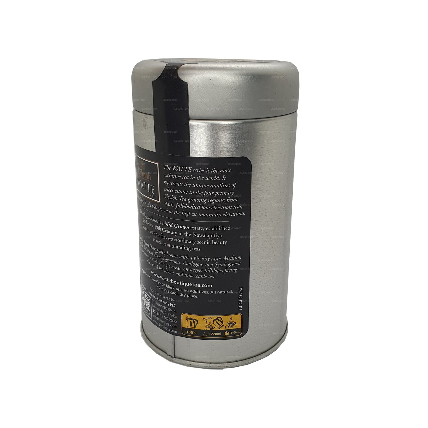 Boîte à thé Dilmah Dombagastalawa Single Estate (40 g)