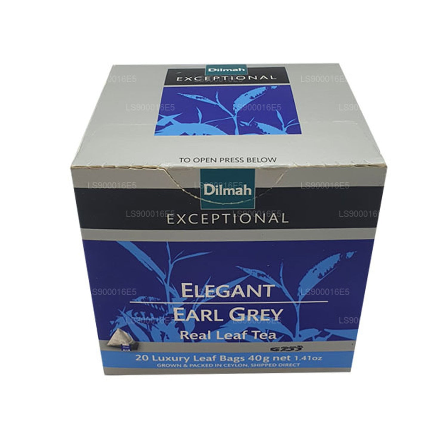 Thé Dilmah Exceptional Elegant Earl Grey Real Leaf (40 g) 20 sachets de thé