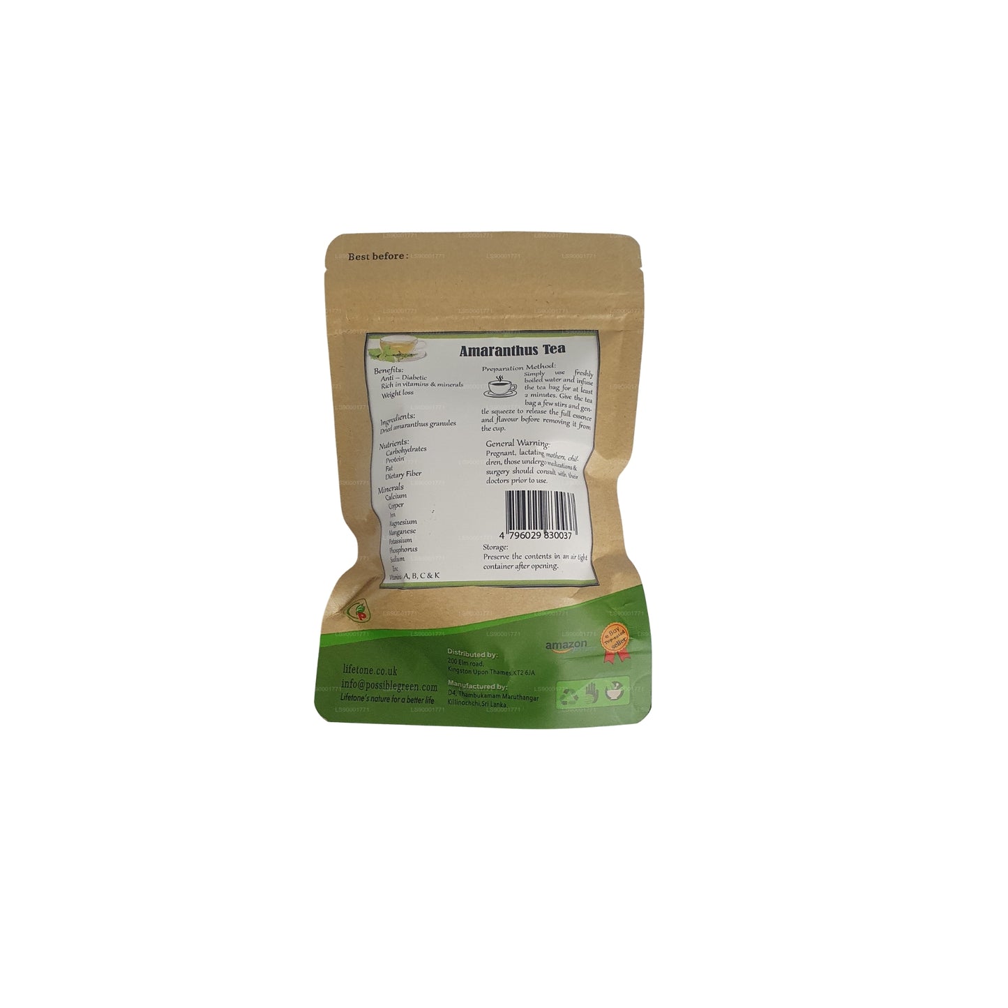 Thé à l'amranthus Lifetone (30 g)