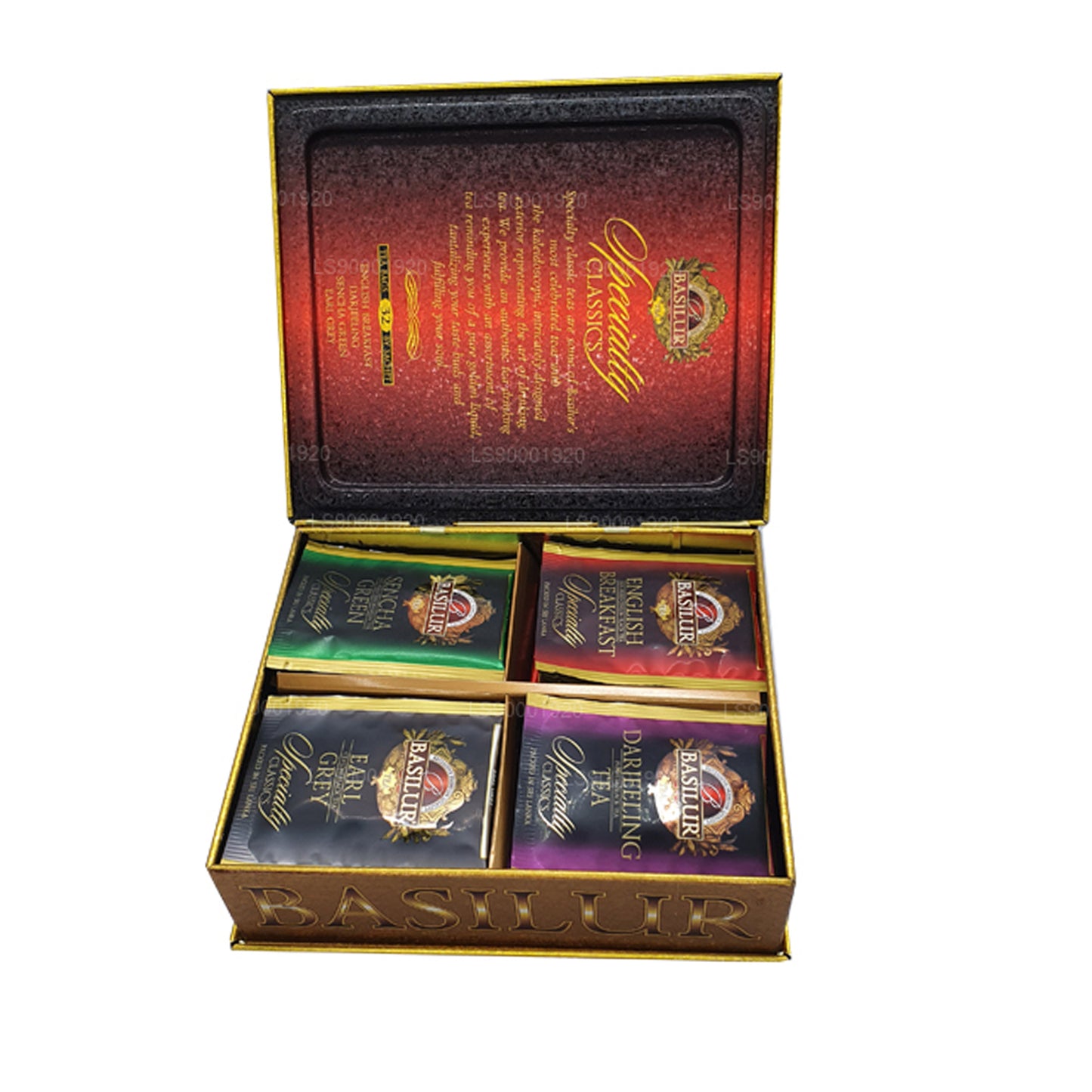 Cahier à thé Basilur « Specialty Classic Tin » (60 g) Caddy