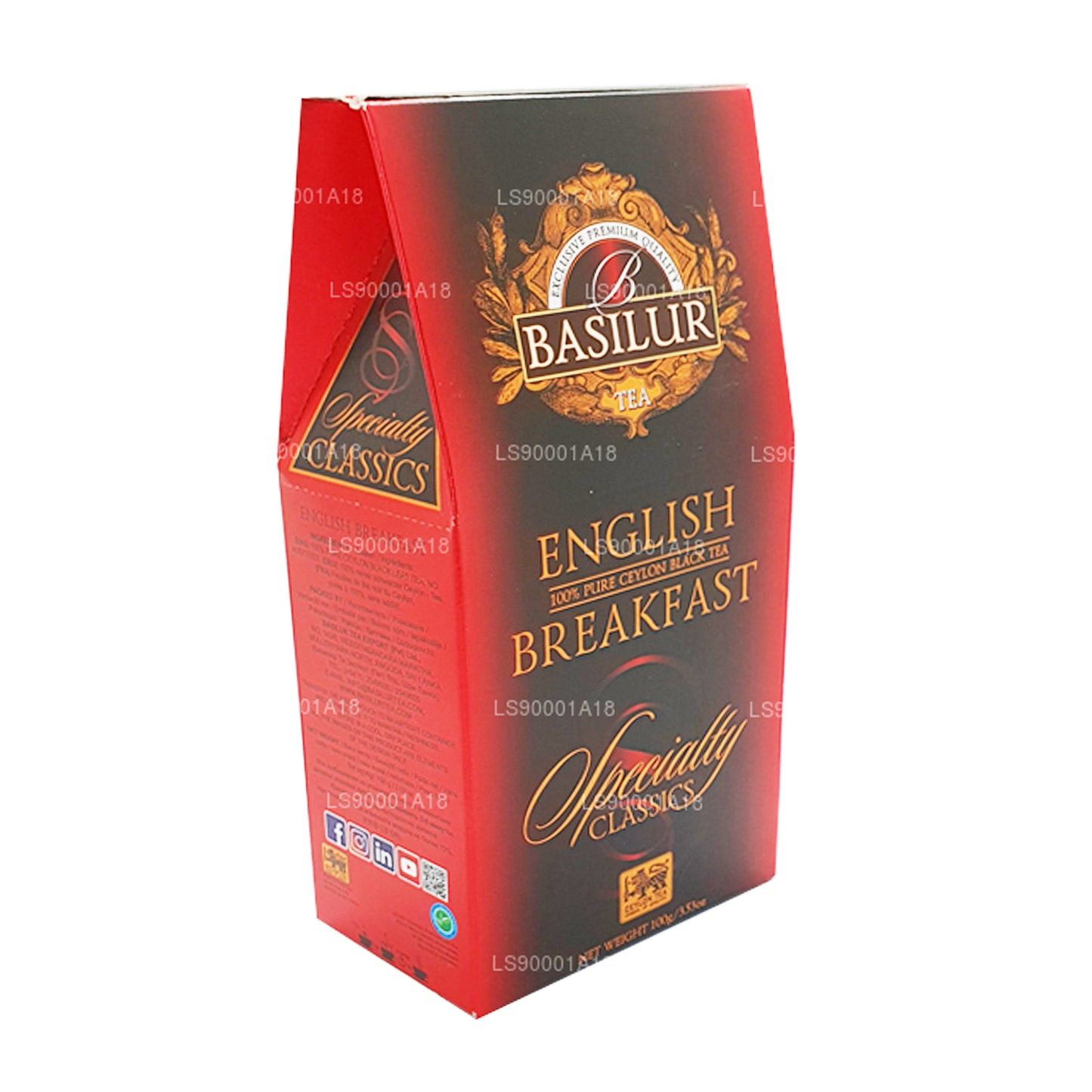 Petit déjeuner anglais Basilur Specialty Classics (100 g)