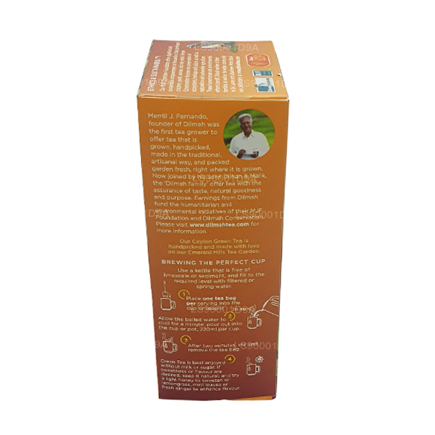 Thé vert à la menthe marocaine Dilmah Ceylan (40g) 20 sachets